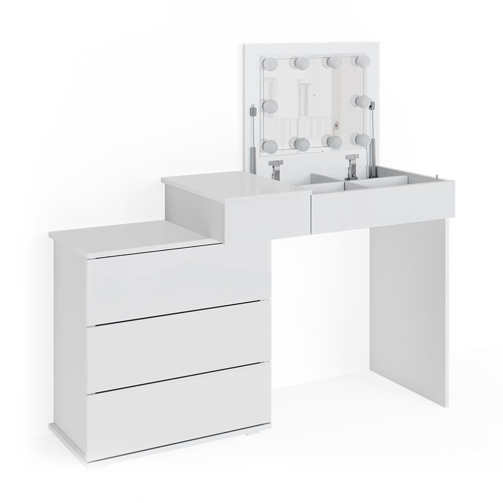 Vicco Schminktisch Lotos, Weiß, 117 cm günstig online kaufen