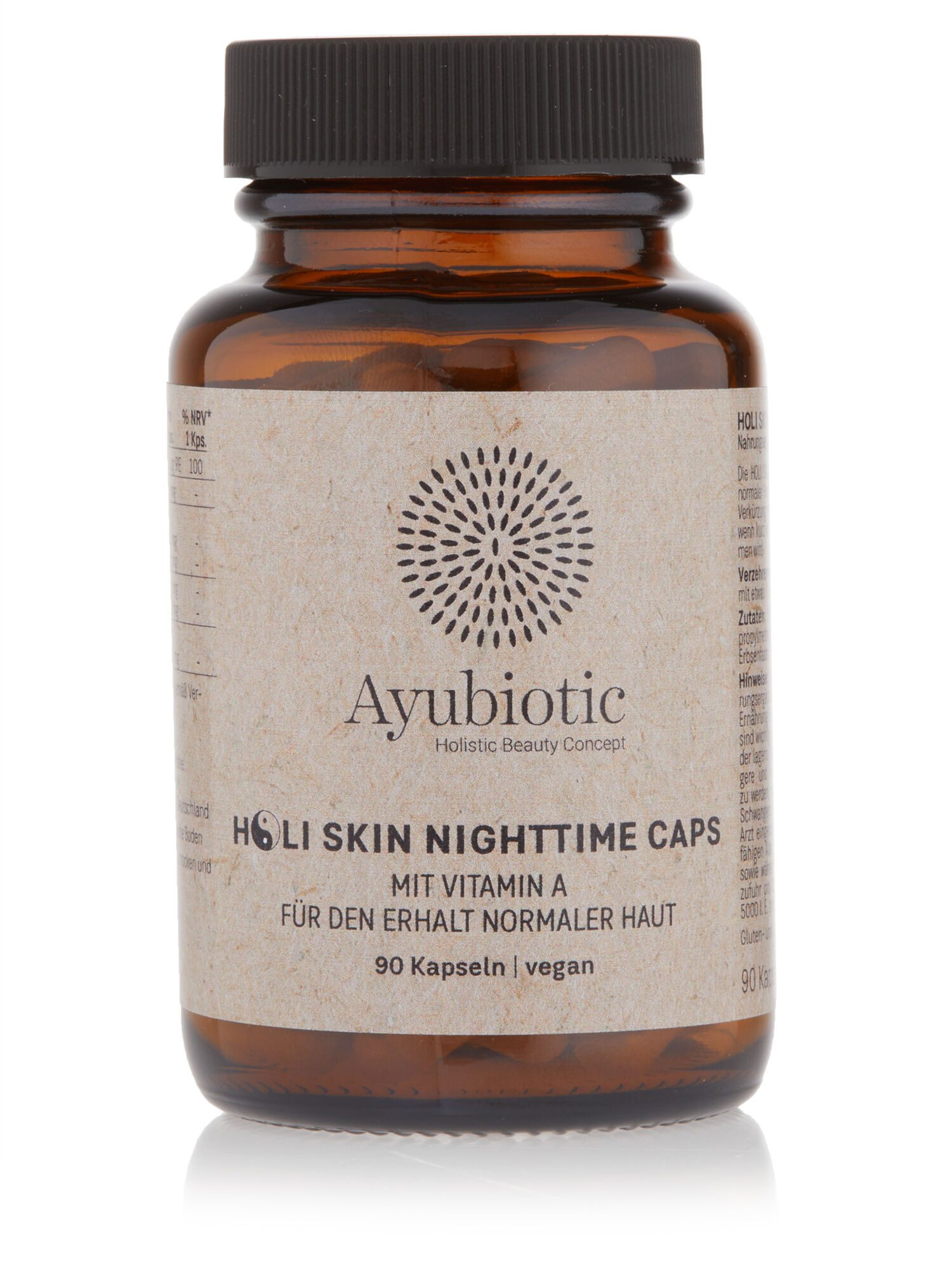 Ayubiotic HOLI SKIN NIGHTTIME CAPS Kapsel, für besseren Schlaf & Zellregeneration