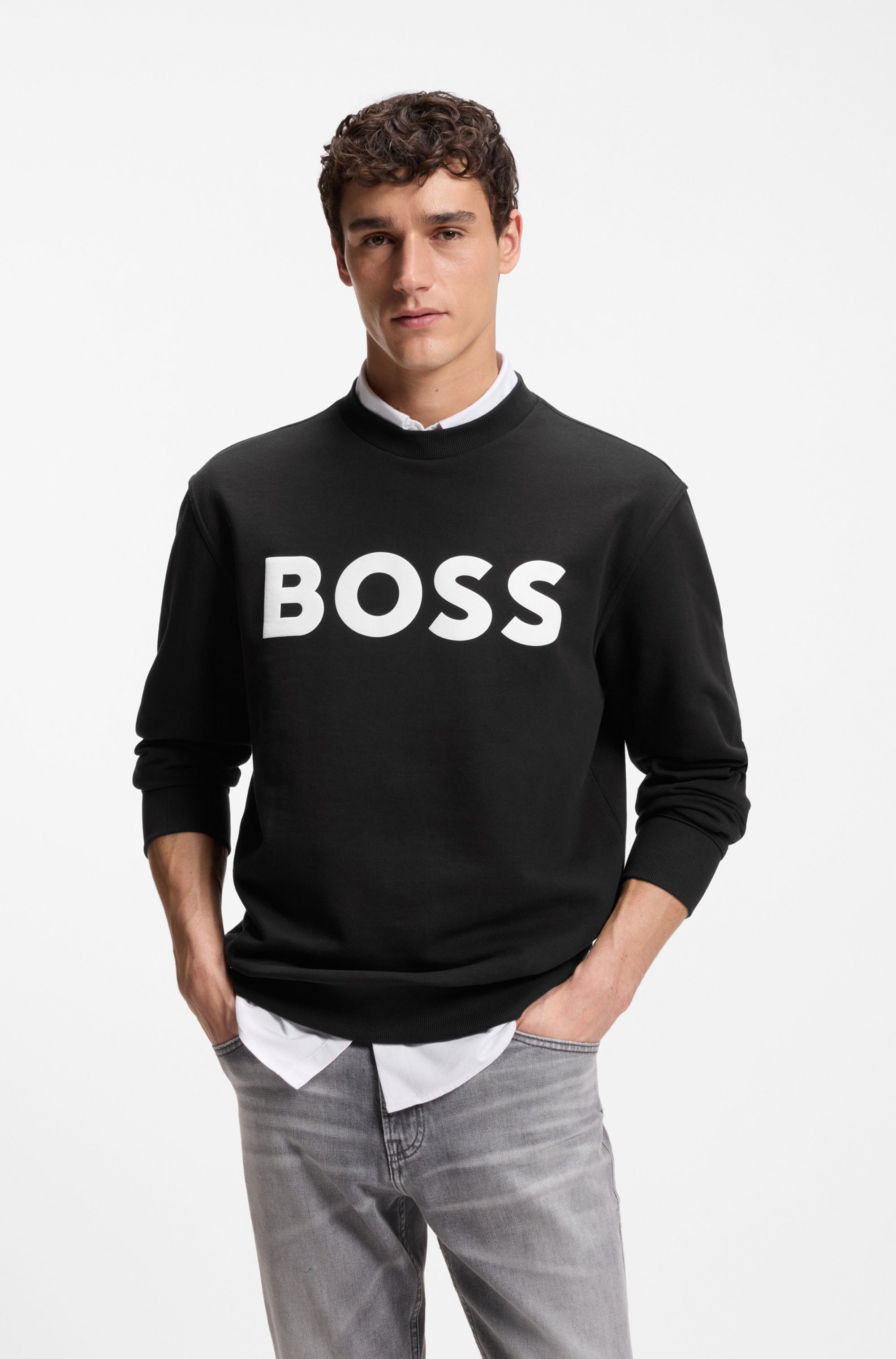 BOSS ORANGE Sweatshirt WeBasicCrew mit Rundhalsausschnitt