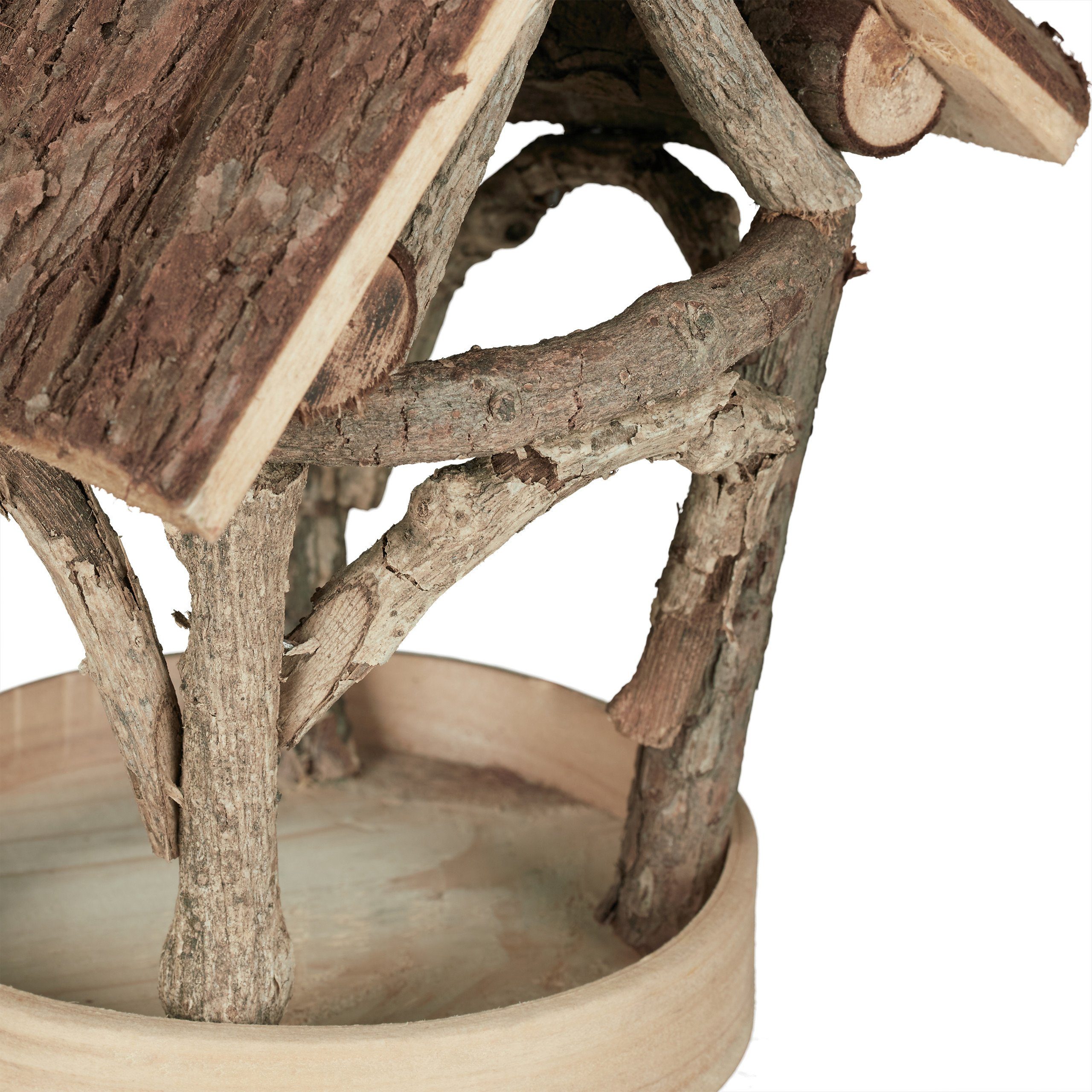 relaxdays Vogelhaus Vogelfutterhaus zum Aufhängen