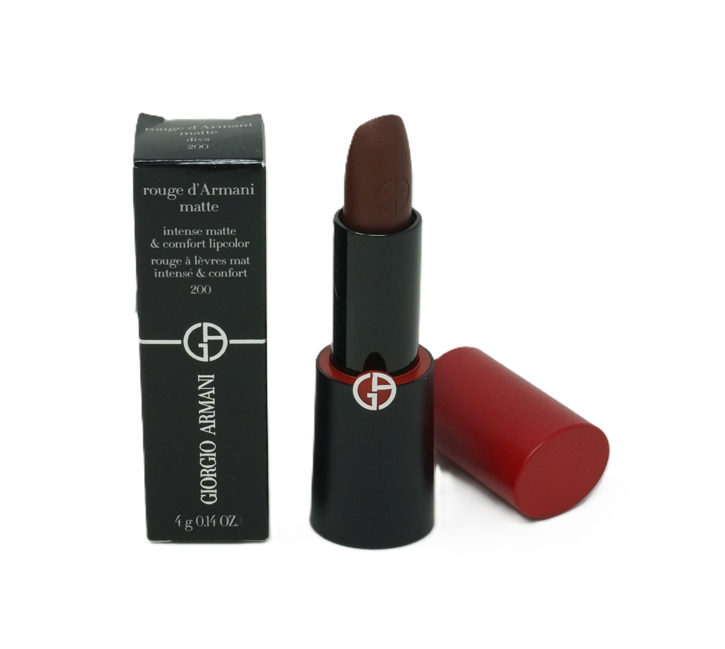 Giorgio Armani Lippenstift Giorgio Armani Rouge d'Armani matte Lippenstift 4g diva 200