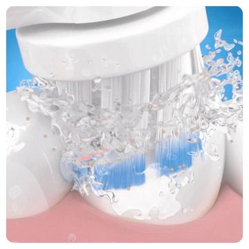 Oral-B Elektrische Zahnbürste sanfte Reinigung, Aufsteckbürsten: 1 St., gründliche Zahnreinigung, 3 Putzprogamme, Drucksensor & Timer