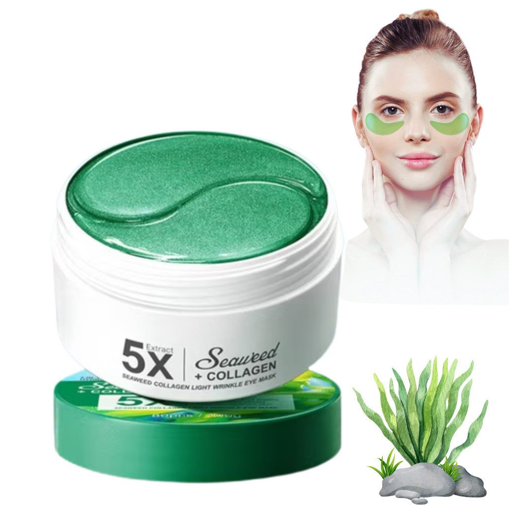 Montegoni Augenpads Anti Aging, Beruhigende Augenmaske gegen Augenringe und Schwellungen, 60-tlg., Lindert Müdigkeit, Reduziert Schwellungen, Anti Aging Augenpflege Pads gegen Falten,Augenmaske AntiFalten Wirkung