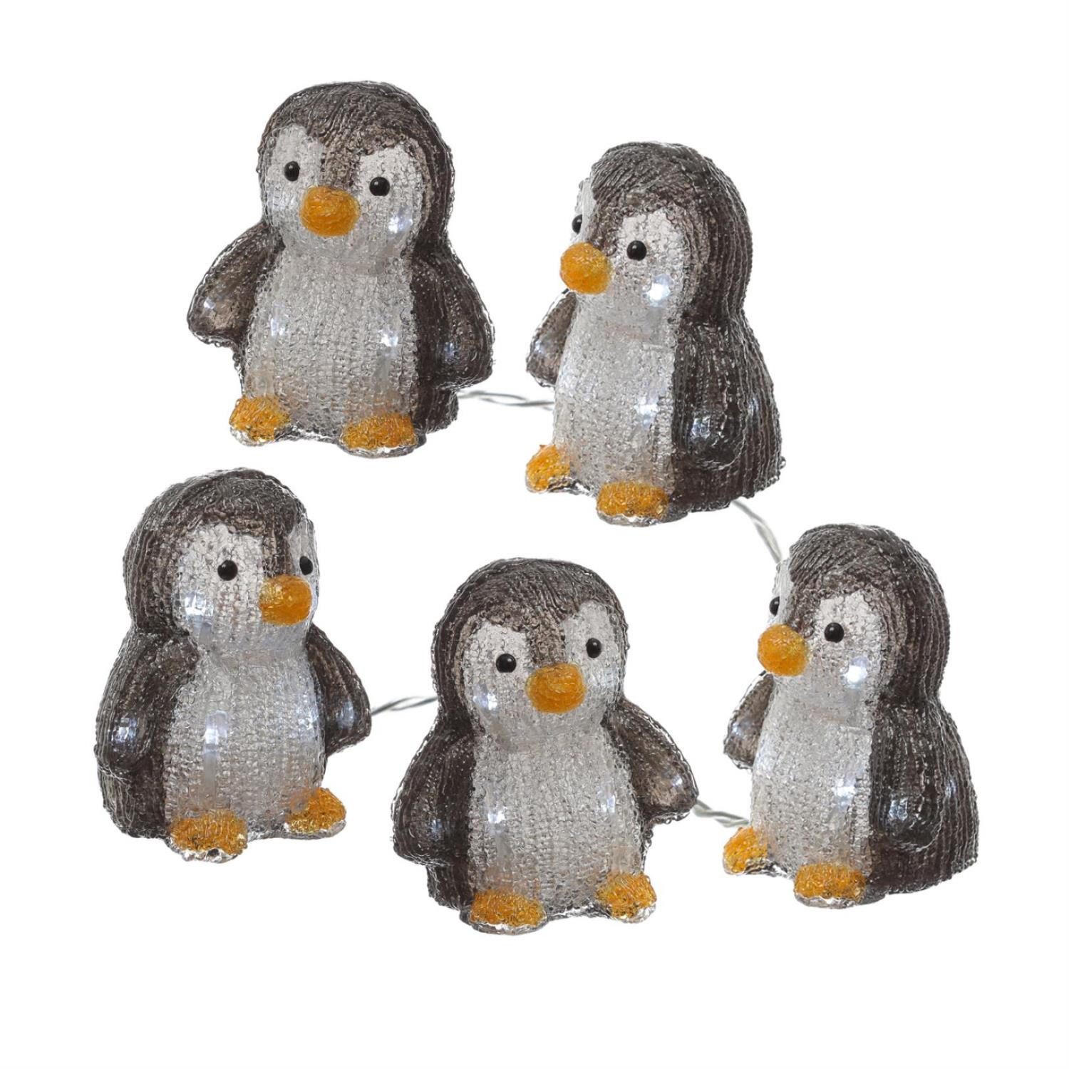 MARELIDA LED Dekofigur LED Pinguine Acrylfigur Dekofigur Pinguinbabys Weihn günstig online kaufen