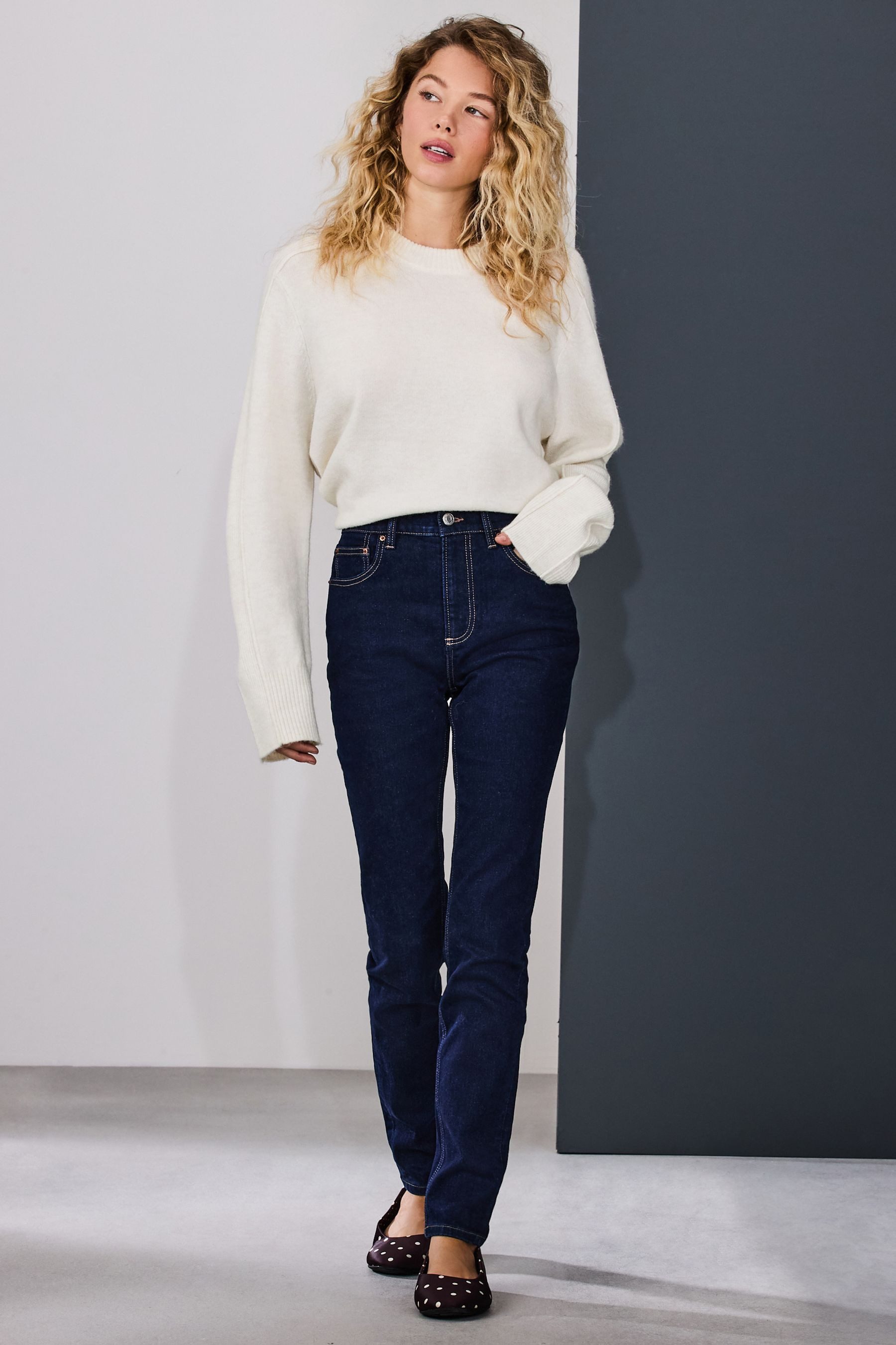 Next Skinny-fit-Jeans Skinny Fit Jeans mit Stretch und hohem Bund (1-tlg)