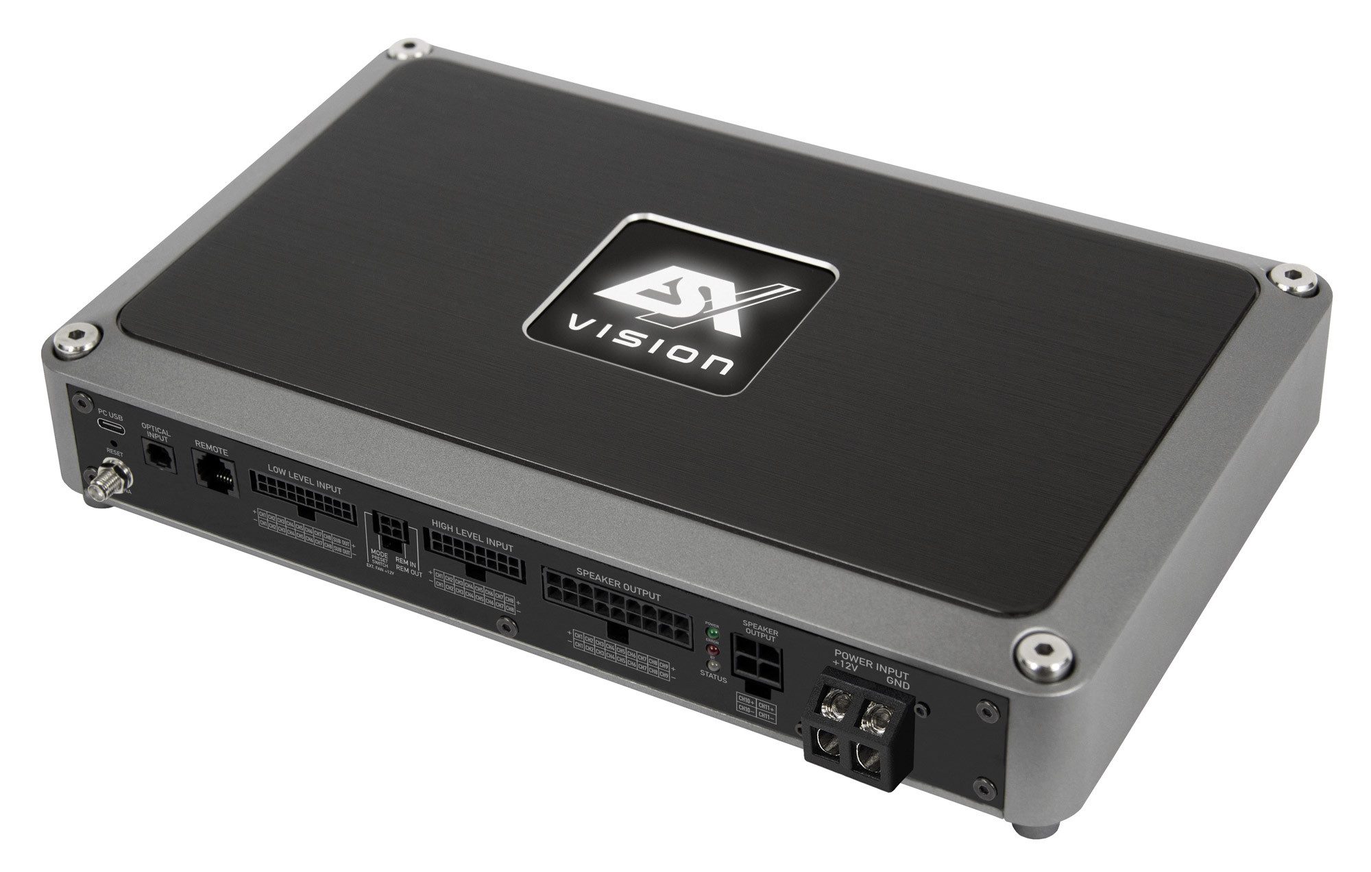 ESX VISION VE1300.11SPv2, 11-Kanal Class D Verstärker mit 12 DSP Endverstärker (Anzahl Kanäle: 11)
