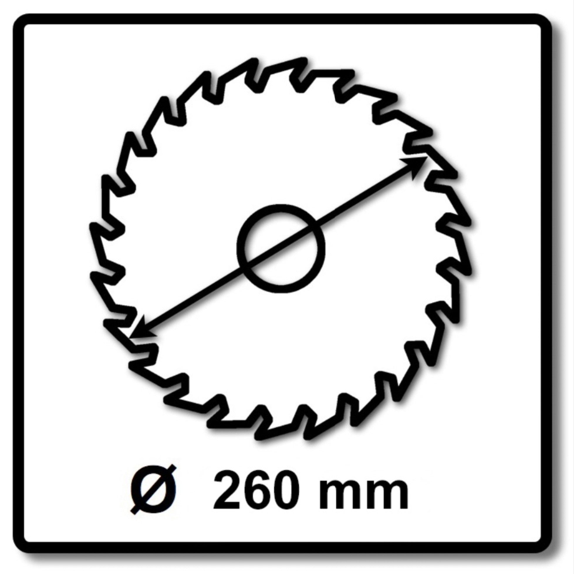 Makita Kreissägeblatt CMSXF26080G SPECIALIZED EFFICUT Sägeblatt 260 x 30 x 1,65 mm (B-6729
