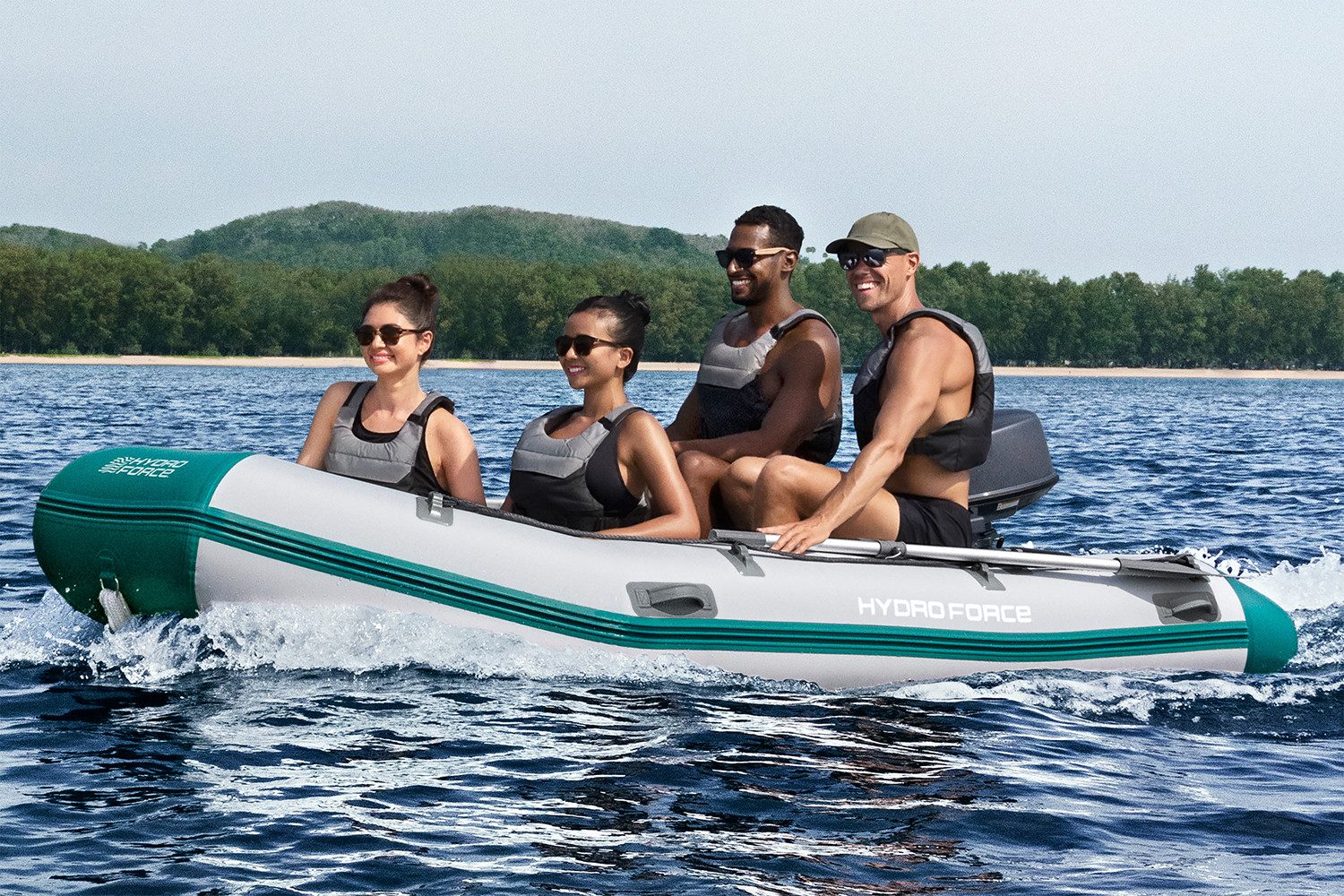Bestway Schlauchboot Hydro Force Mirovia Pro™, (Set, 1-St., 330 x 162 x 44 cm), Reparatur-Set
