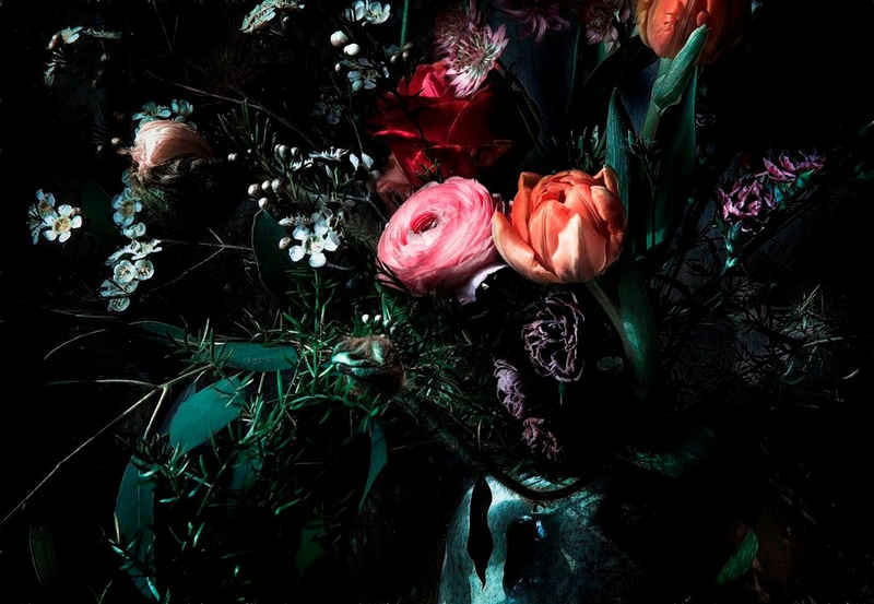 Komar Fototapete »Still Life«, glatt, bedruckt, floral, geblümt, (Set), ausgezeichnet lichtbeständig