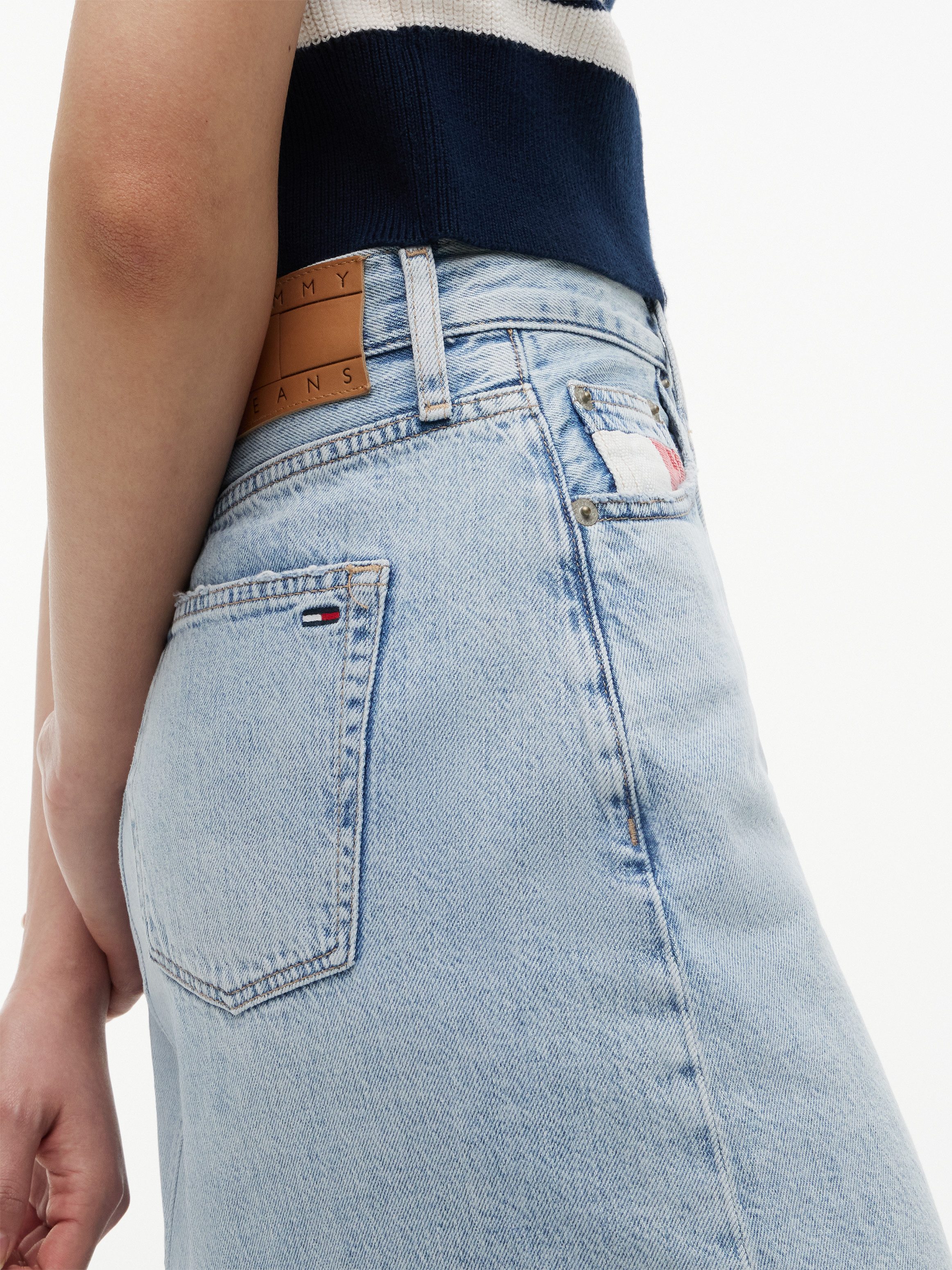 Tommy Jeans Jeansrock CLAIRE SKIRT RWB CBF CJ6013 Baumwolle, 5-Pocket Style