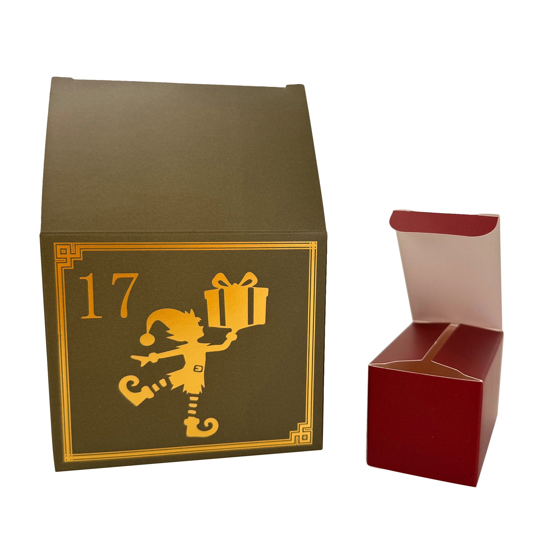 Online-Fuchs Adventskalender zum selbst befüllen im modernen Design - Weihnachtsdeko 2026 (für Frauen, Männer und Kinder geeignet), 24 liebevoll gestaltete Päck – Bild 5 von 5