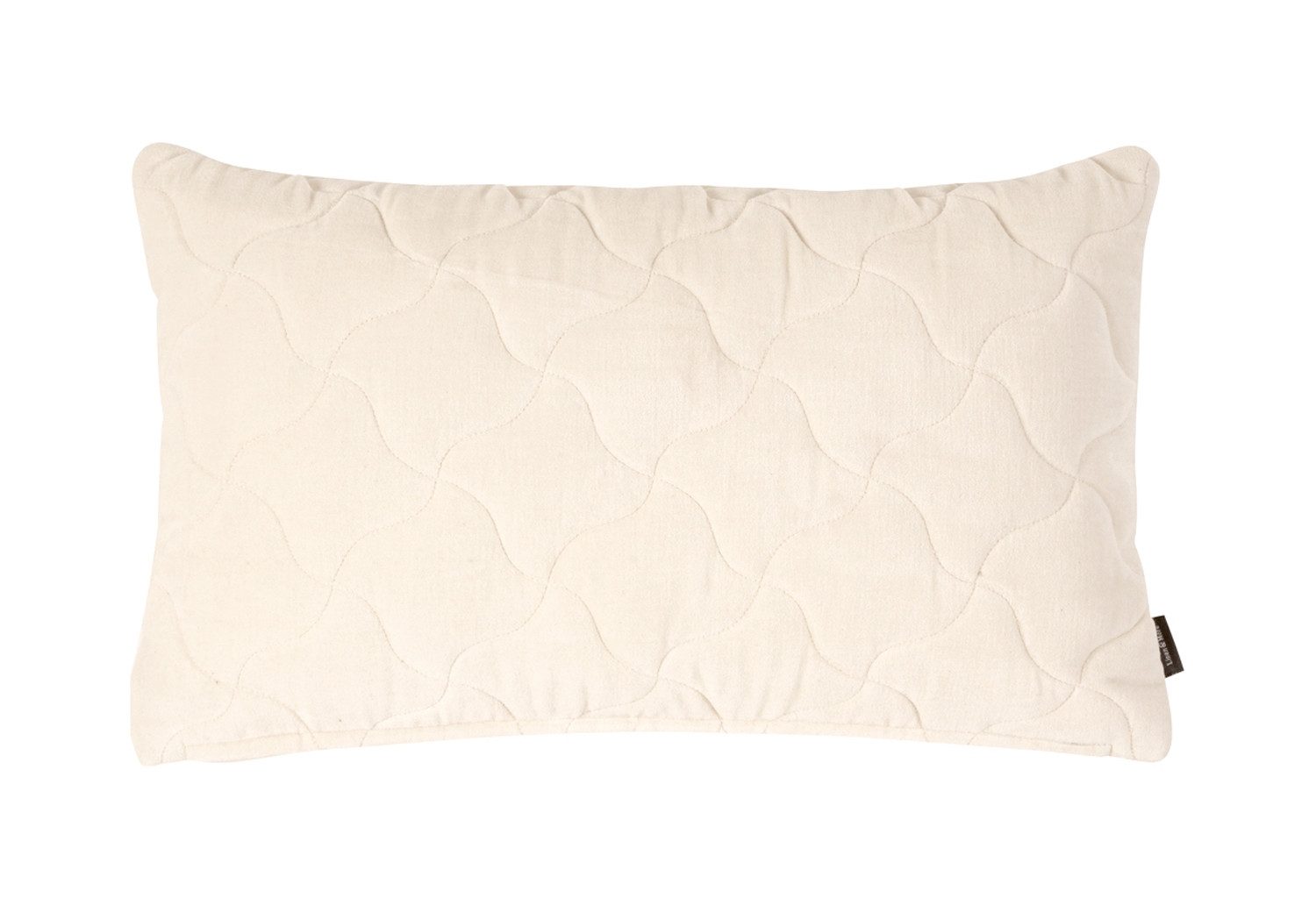 Dekokissen DAYNA, 50 x 30 cm, Creme, Baumwolle, mit Reißverschluss