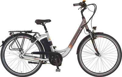Prophete E-Bike Geniesser pro inkl. Seitentasche, 7 Gang Shimano Nexus Schaltwerk, Nabenschaltung, Mittelmotor 250 W, (Set, mit Seitentasche)