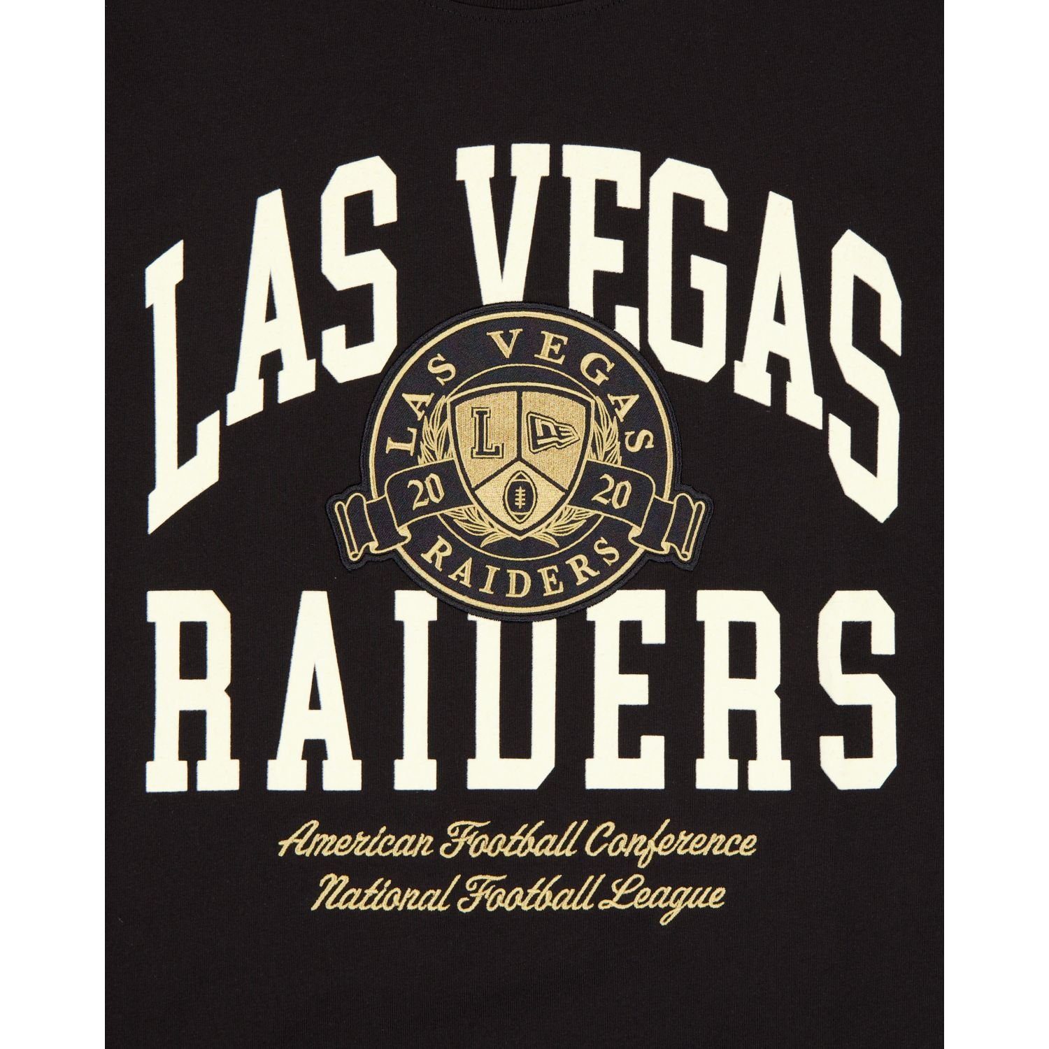 New Raiders Las Vegas Print-Shirt LETTERMAN Era NFL