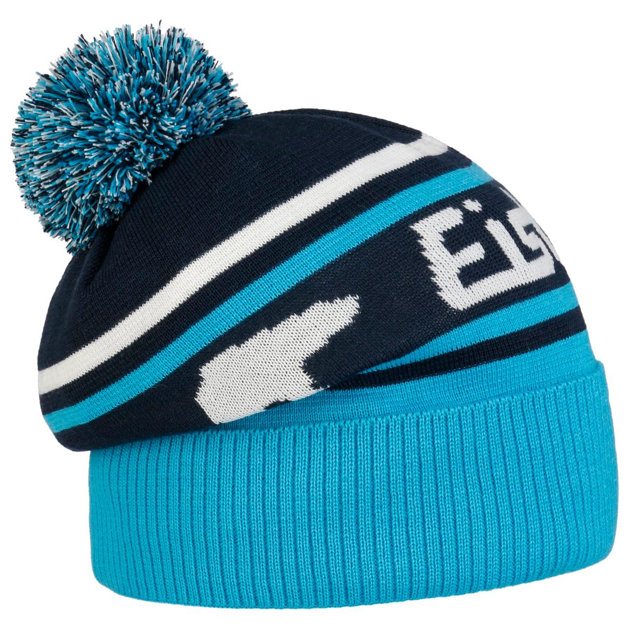 Eisbär Strickmütze (1-St) Wintermütze mit Umschlag, Made in Austria