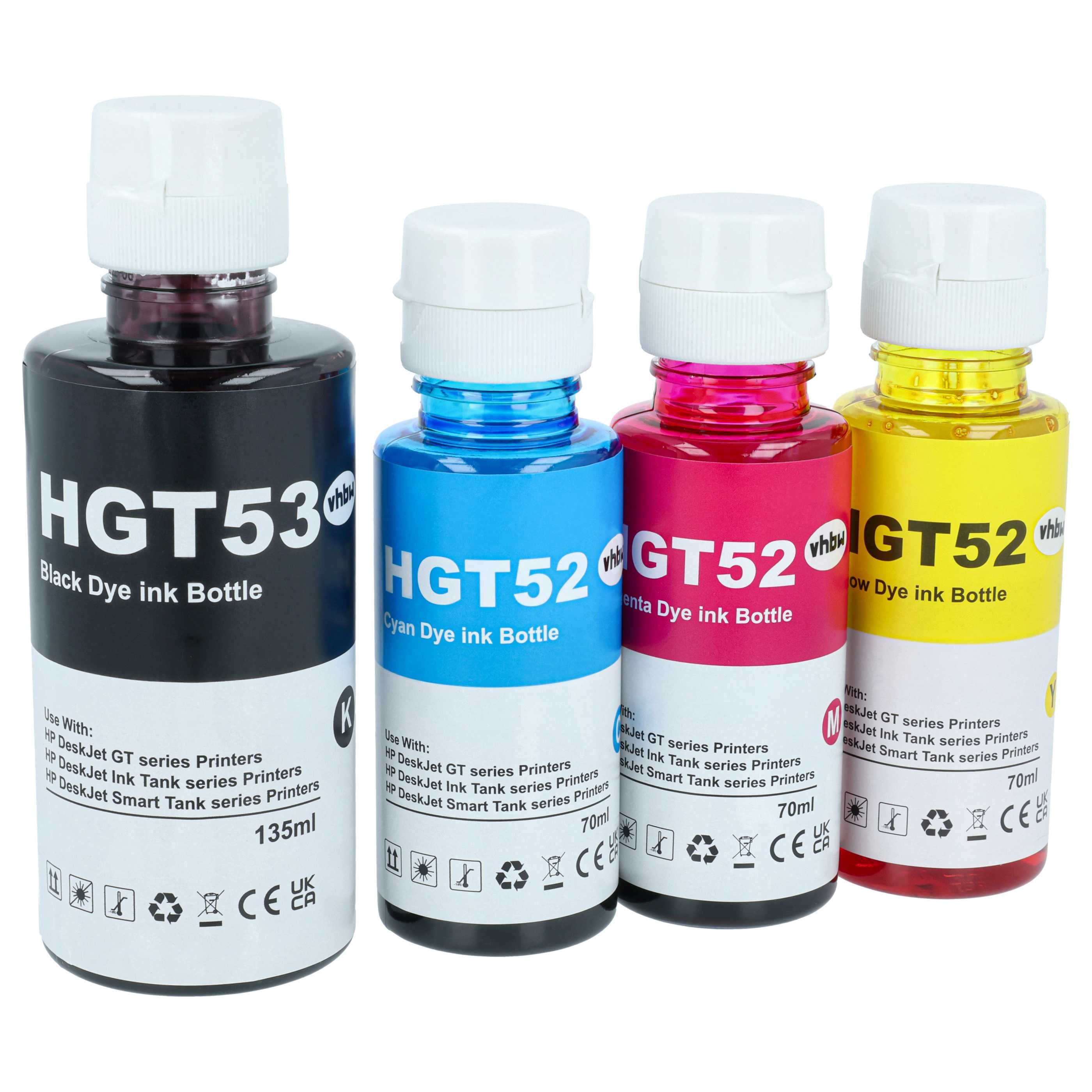 vhbw Nachfülltinte passend für HP Smart Tank Plus 550 Series, 555, 559 Mult Nachfülltinte (für HP, x)