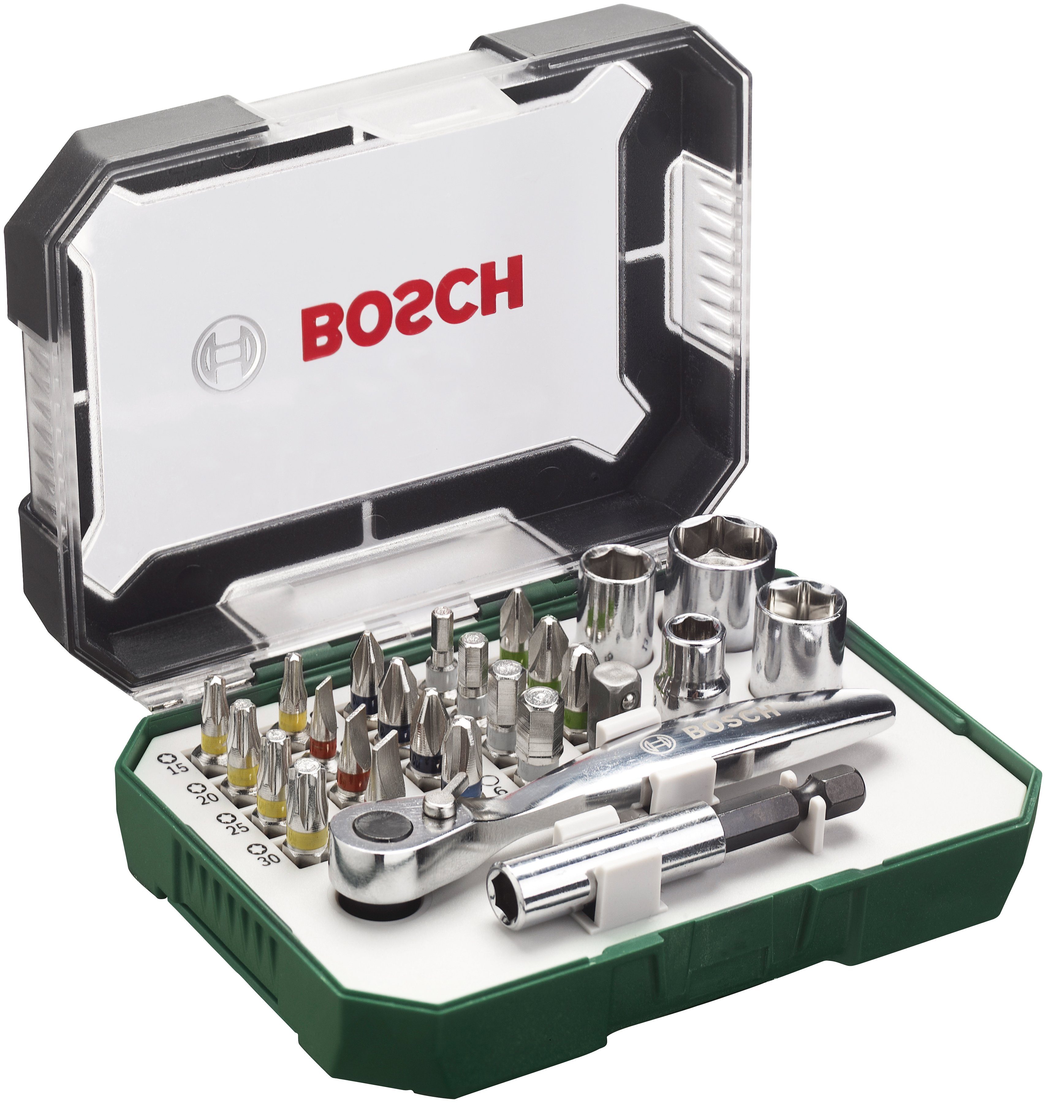 BOSCH BitSet, 27St., mit Ratsche und Winkelschrauber online kaufen OTTO