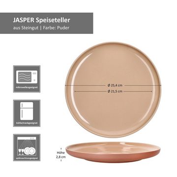 Ritzenhoff & Breker Tafelservice Ritzenhoff 12tlg Tafelservice Jasper Puder Steingut, Steingut