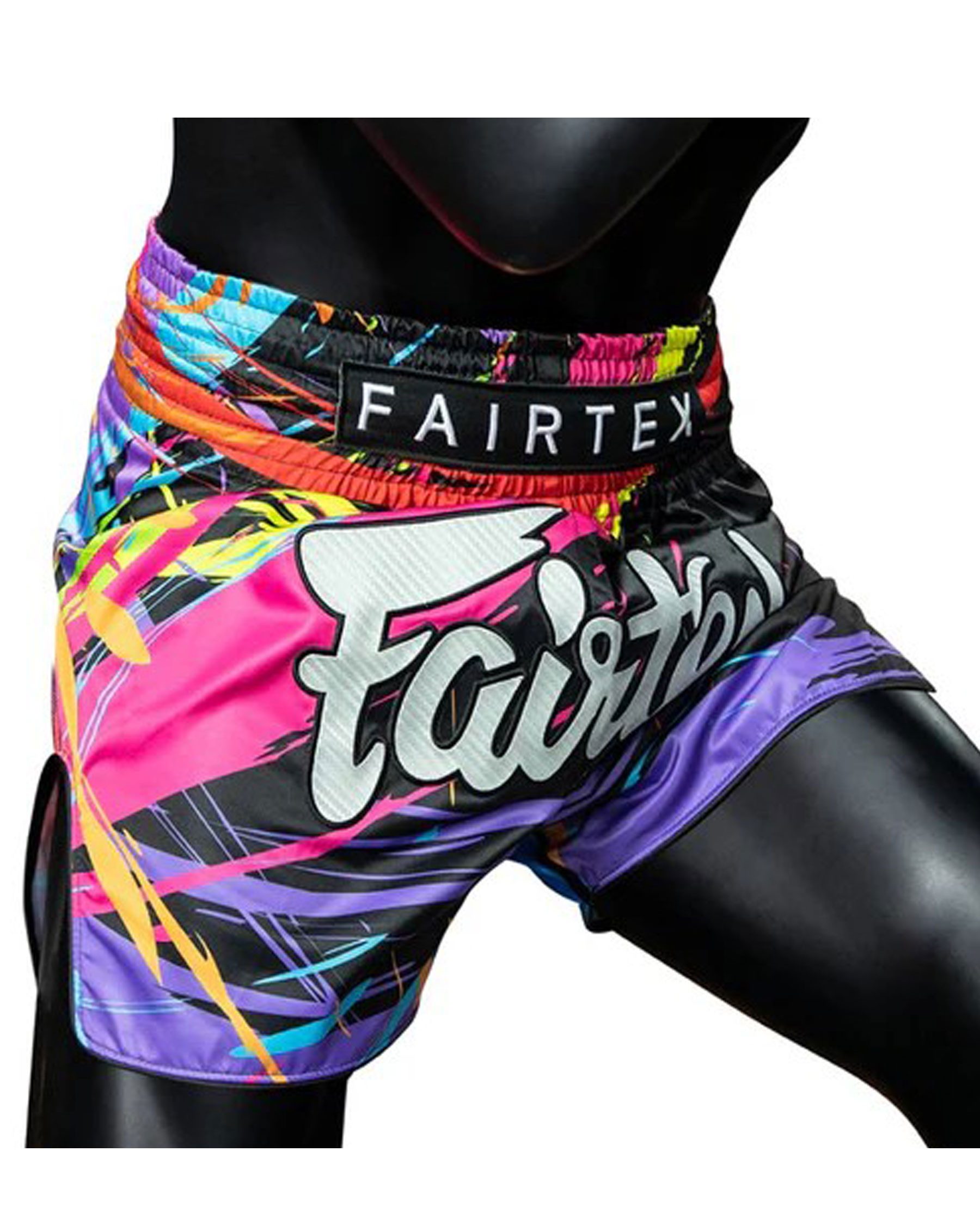Fairtex Shorts Muay Thaiboxhose World Music Black (1-tlg) Fairtex World Musik Muay Thai Shorts – Urbaner Look & Fighter-Power