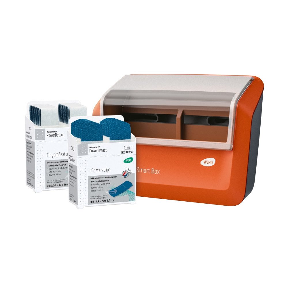 Werosmart® Pflasterspender Smart Box® Pflasterspender gefüllt mit PowerDetect Pflaster