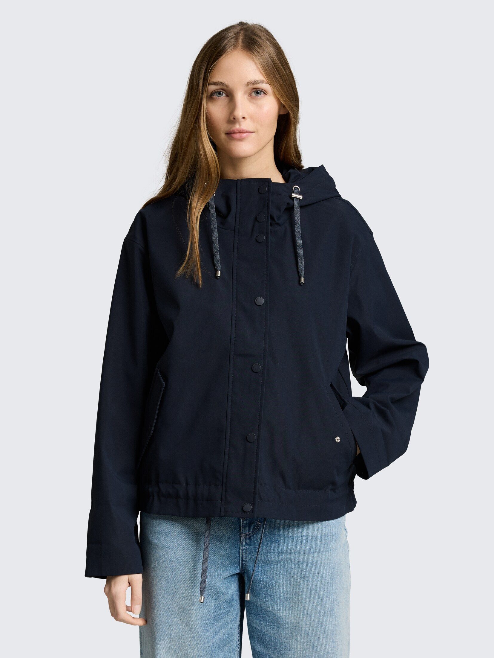 TOM TAILOR Denim Sommerjacke Jacken Ultralight Short Parka aus wasserabweisendem Material