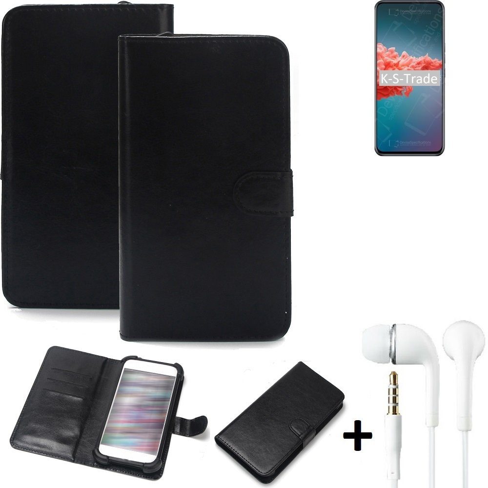 K-S-Trade Handyhülle für Xiaomi Redmi Note 9 5G, Wallet Case Handyhülle Schutzhülle Flip cover Flipstyle Tasche