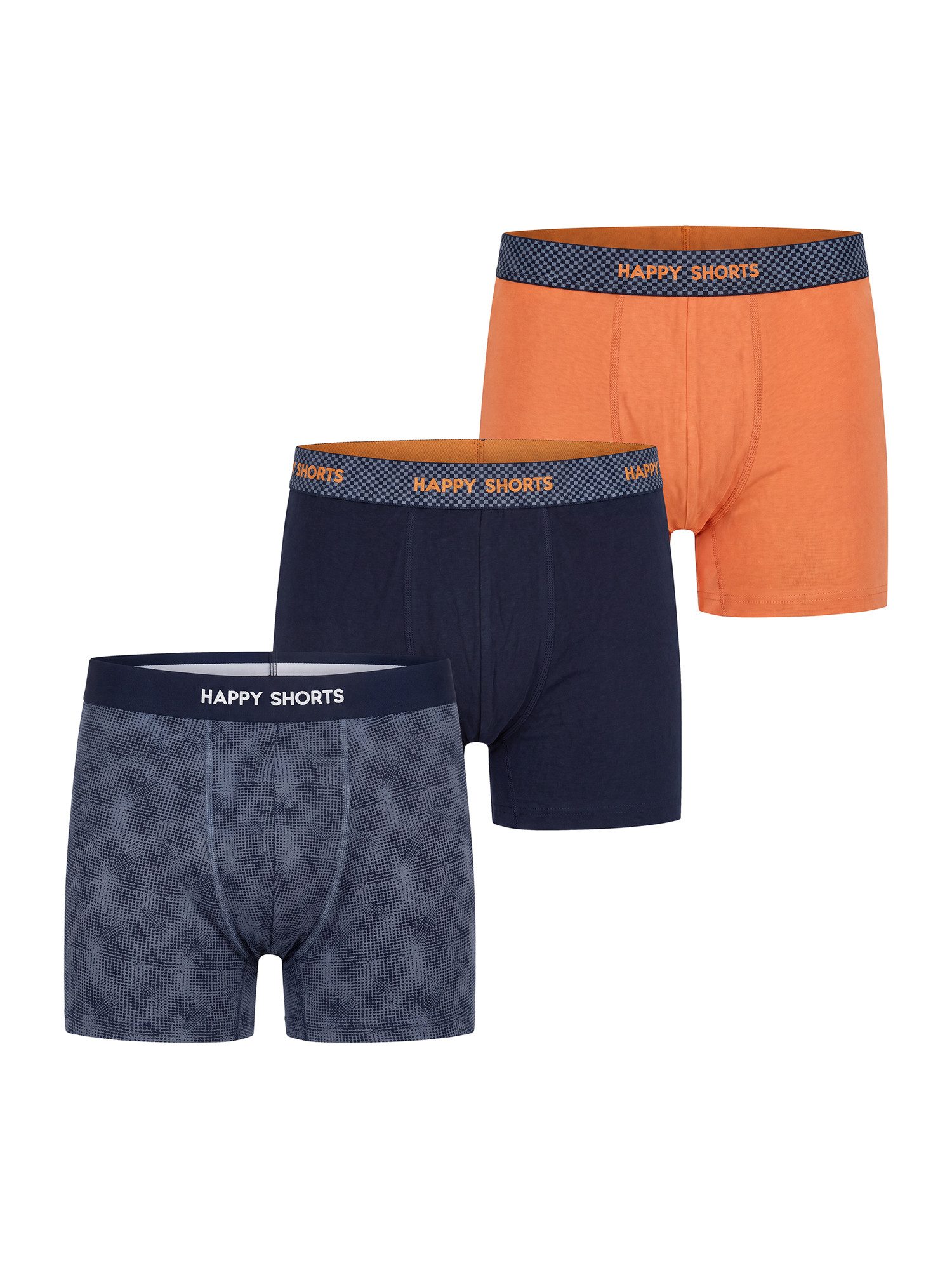 HAPPY SHORTS Trunk Jersey (3-St) Unterhose, Unterwäsche, Boxer Trunk