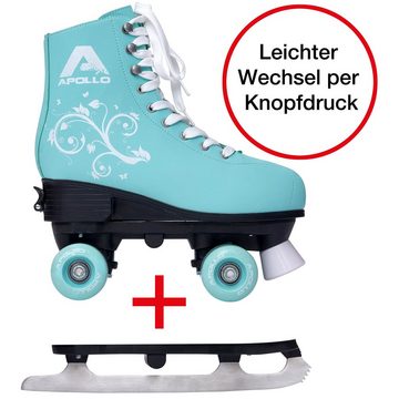 Apollo Rollschuhe 2in1 Rollschuhe und Schlittschuhe Super Skate -, 2in1 Roll- & Schlittschuhe, größenverstellbar