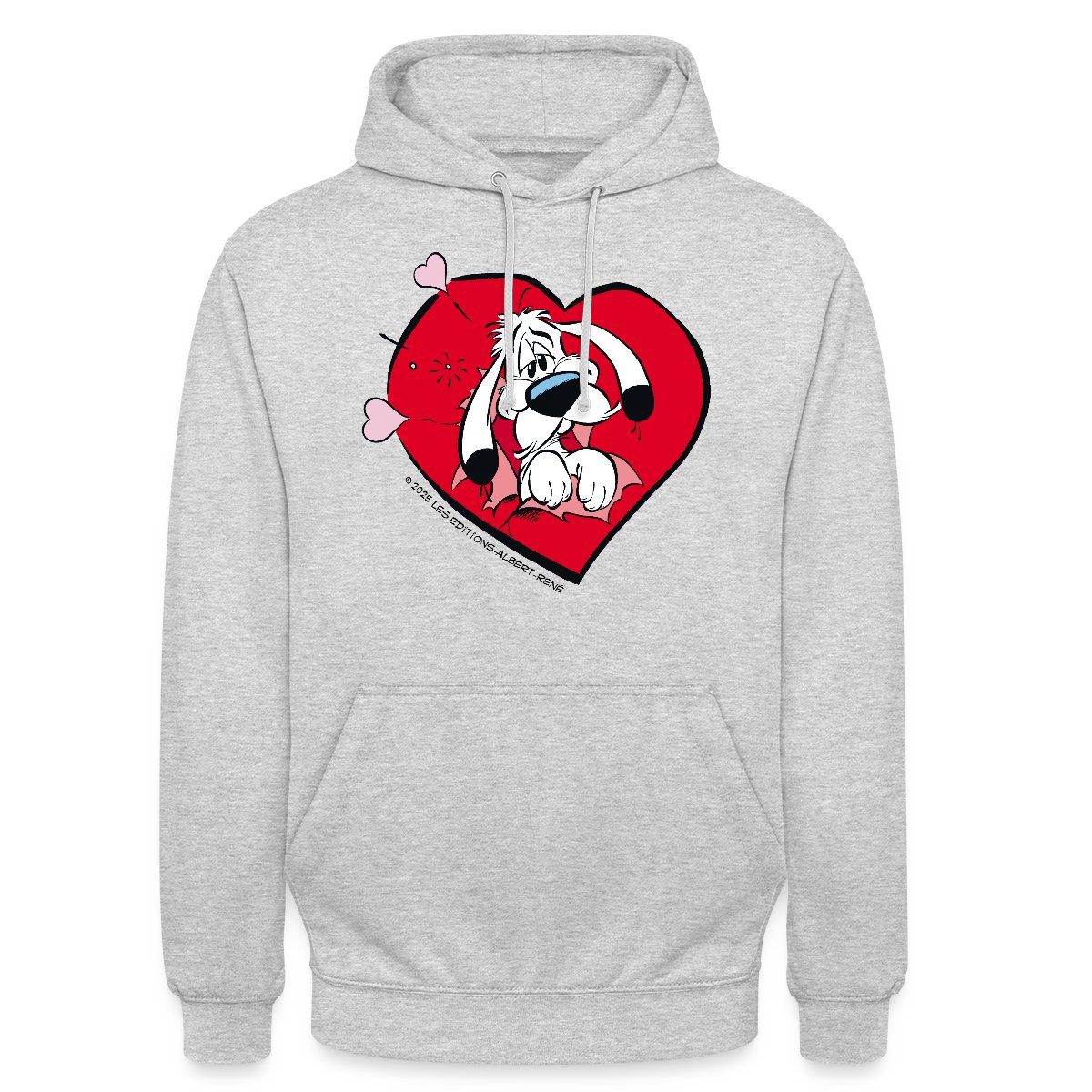Spreadshirt Hoodie Asterix & Obelix Idefix Ist Verliebt Unisex Hoodie (1-tlg)