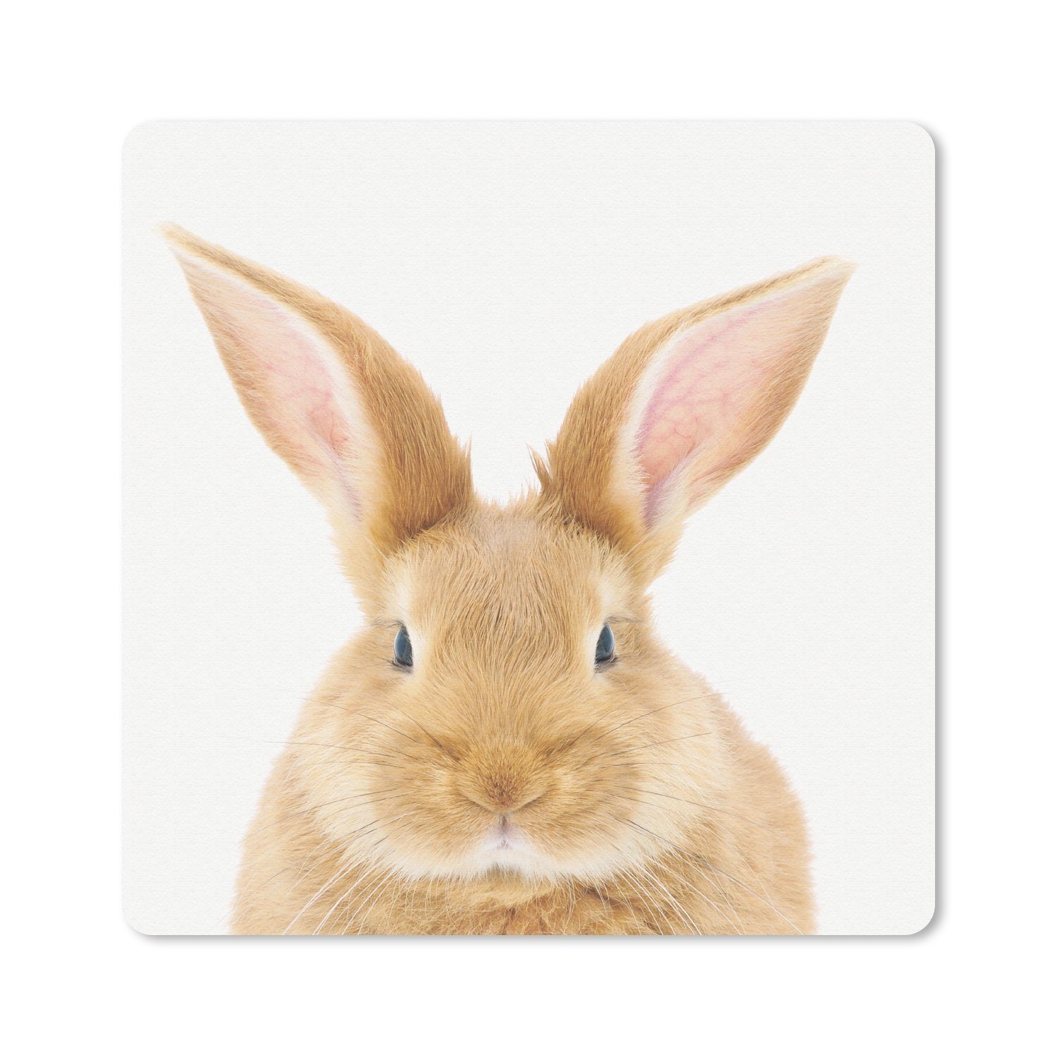 MuchoWow Mauspad Kinder - Kaninchen - Kind - Mädchen - Jungen (1-St), Mousepad, Schreibtisch Zubehör, Deko, 20x20 cm