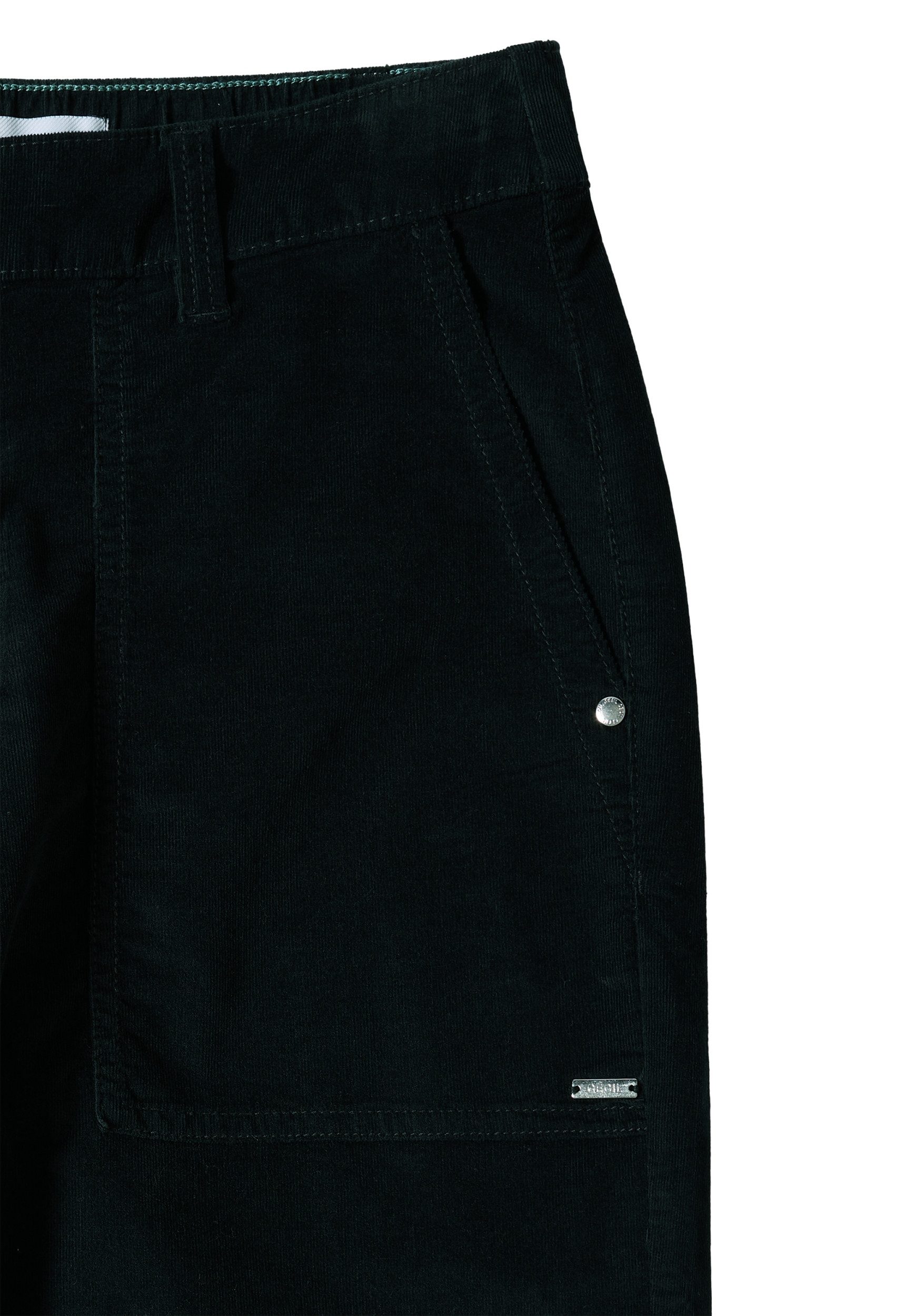 CECIL Chinos NOS Style Neele Finecord ink green