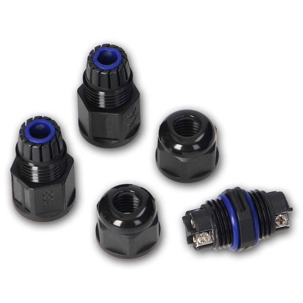 world-trading-net Kabelverbinder-Sortiment 2er Set MICRO-Kabelmuffe für 2x1mm², IP68, UV-stab