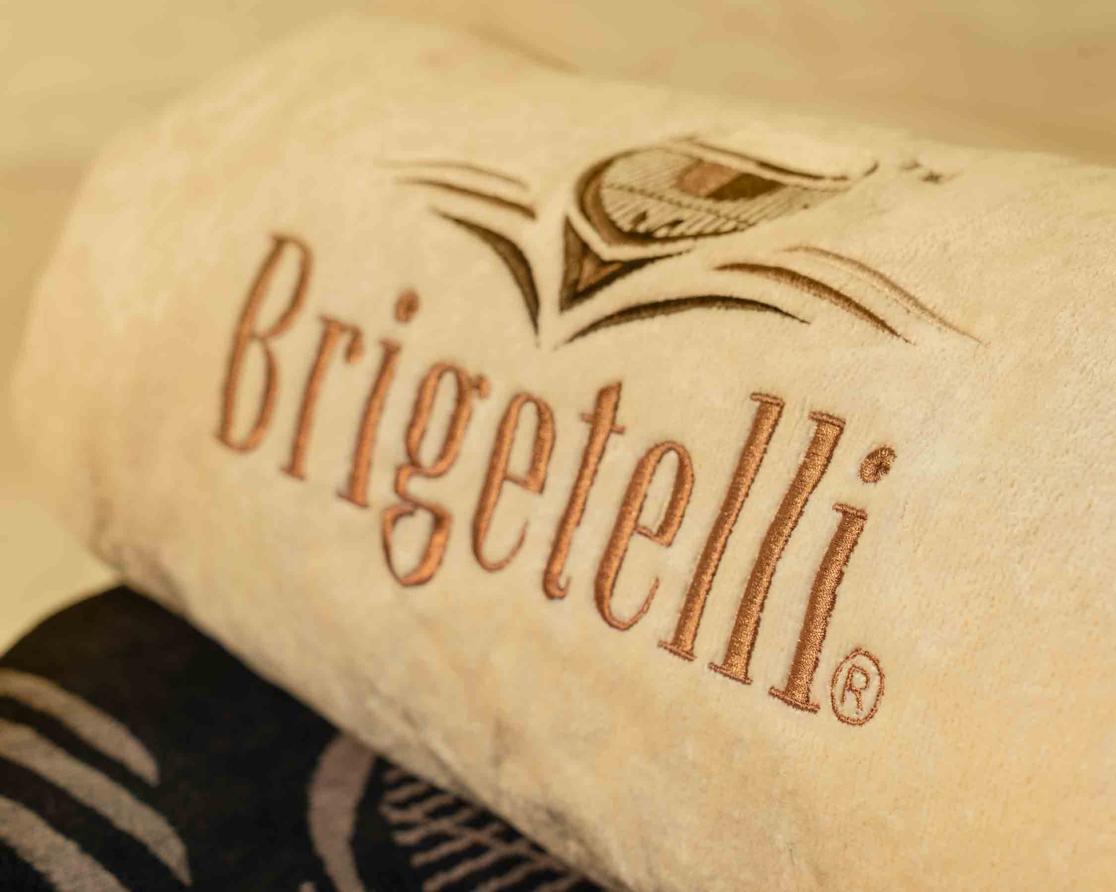 Brigetelli Strandtuch, (1-St), eingebaute Kopfkissentasche und extra Tasche für Händy und Geldbörse