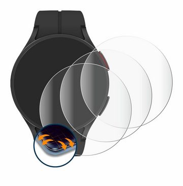 Savvies Full-Cover Schutzfolie für Samsung Galaxy Watch 5 Pro, Displayschutzfolie, 4 Stück, 3D Curved klar