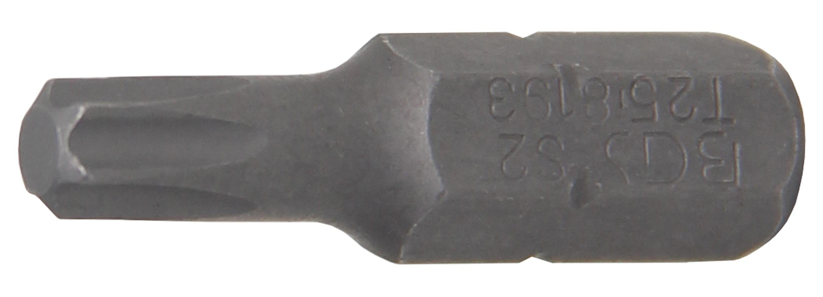 BGS technic Bit-Schraubendreher Bit, Antrieb Außensechskant 6,3 mm (1/4), T-Profil (für Torx) T25