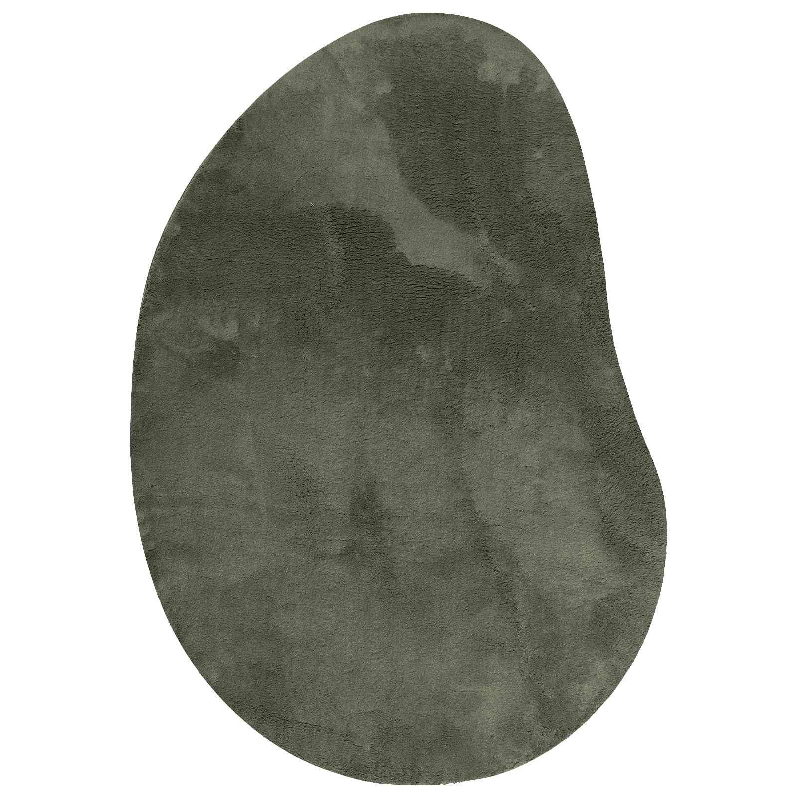 vidaXL Teppich Bereichsteppiche HUARTE Waldgrün 140 x 200 cm Polyester, Asymmetrisch