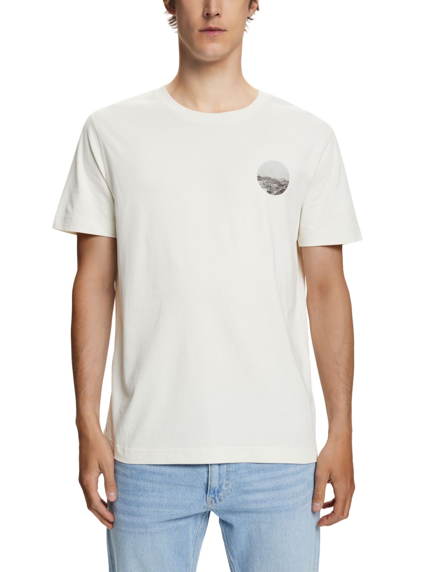 auf mit Vorder- und (1-tlg) ICE Rückseite T-Shirt Print T-Shirt Esprit