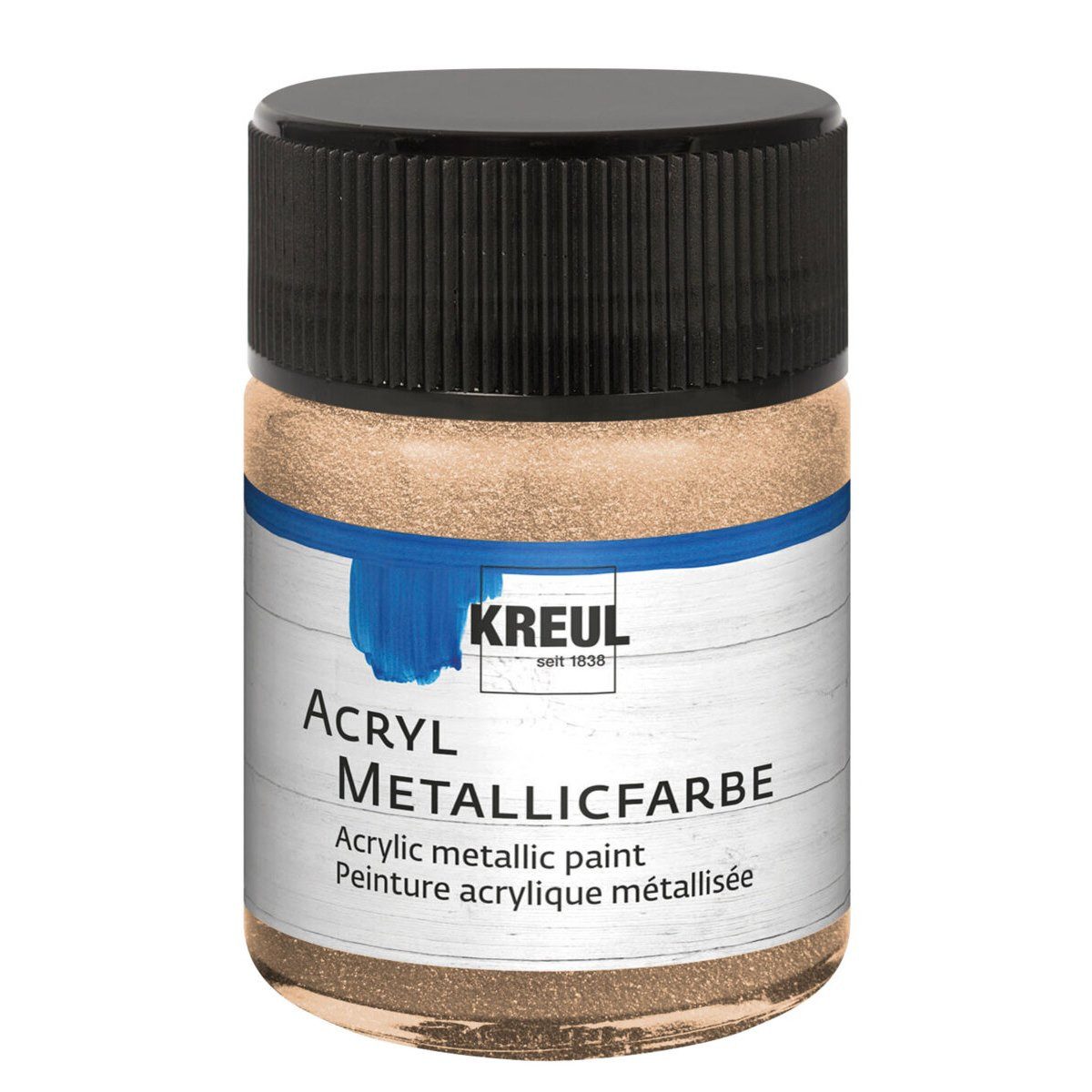 C. KREUL Acrylfarbe KREUL Acryl Metallicfarbe champagner 50ml