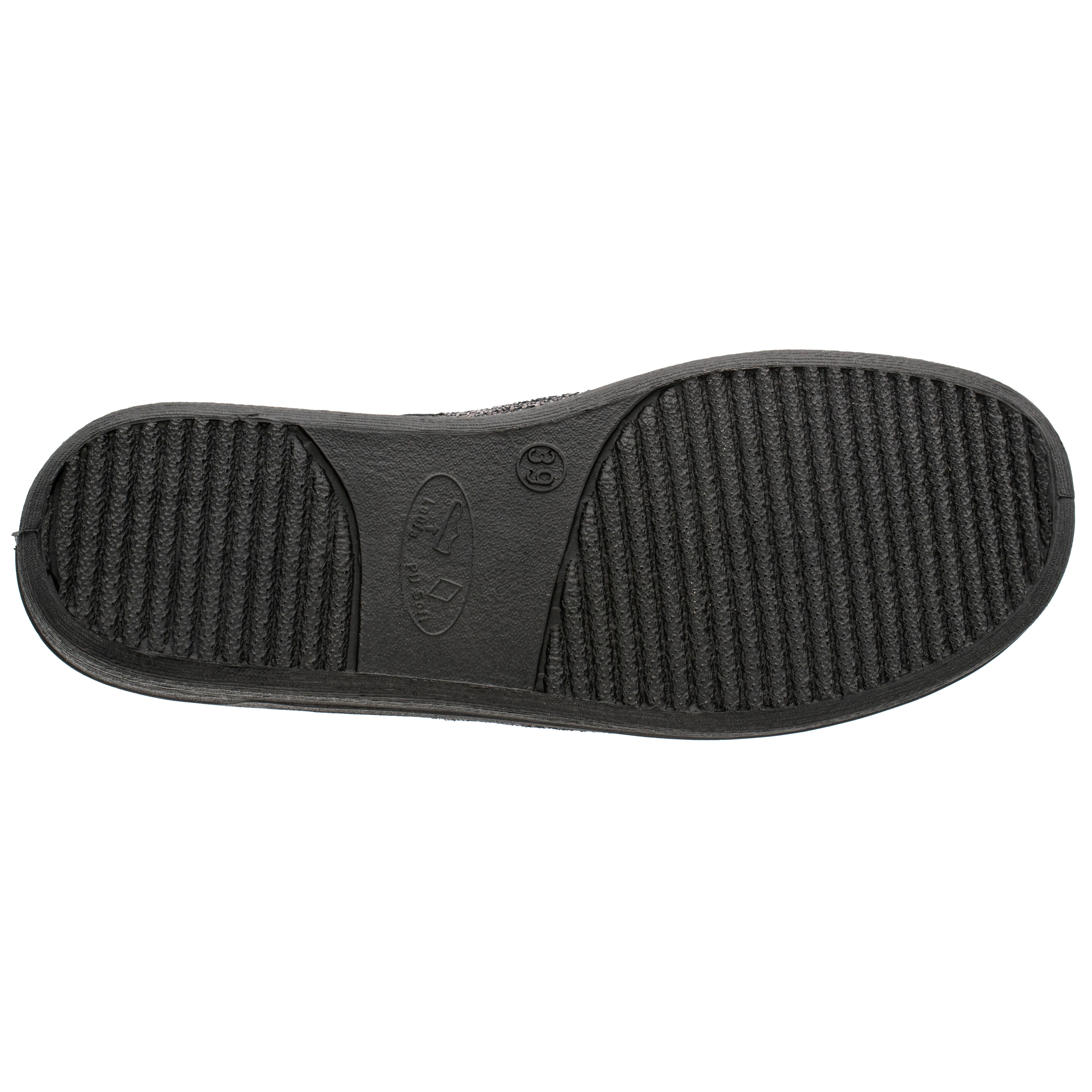 Fischer-Markenschuh Frank Pantoffel Cordsamt, Frotteefutter