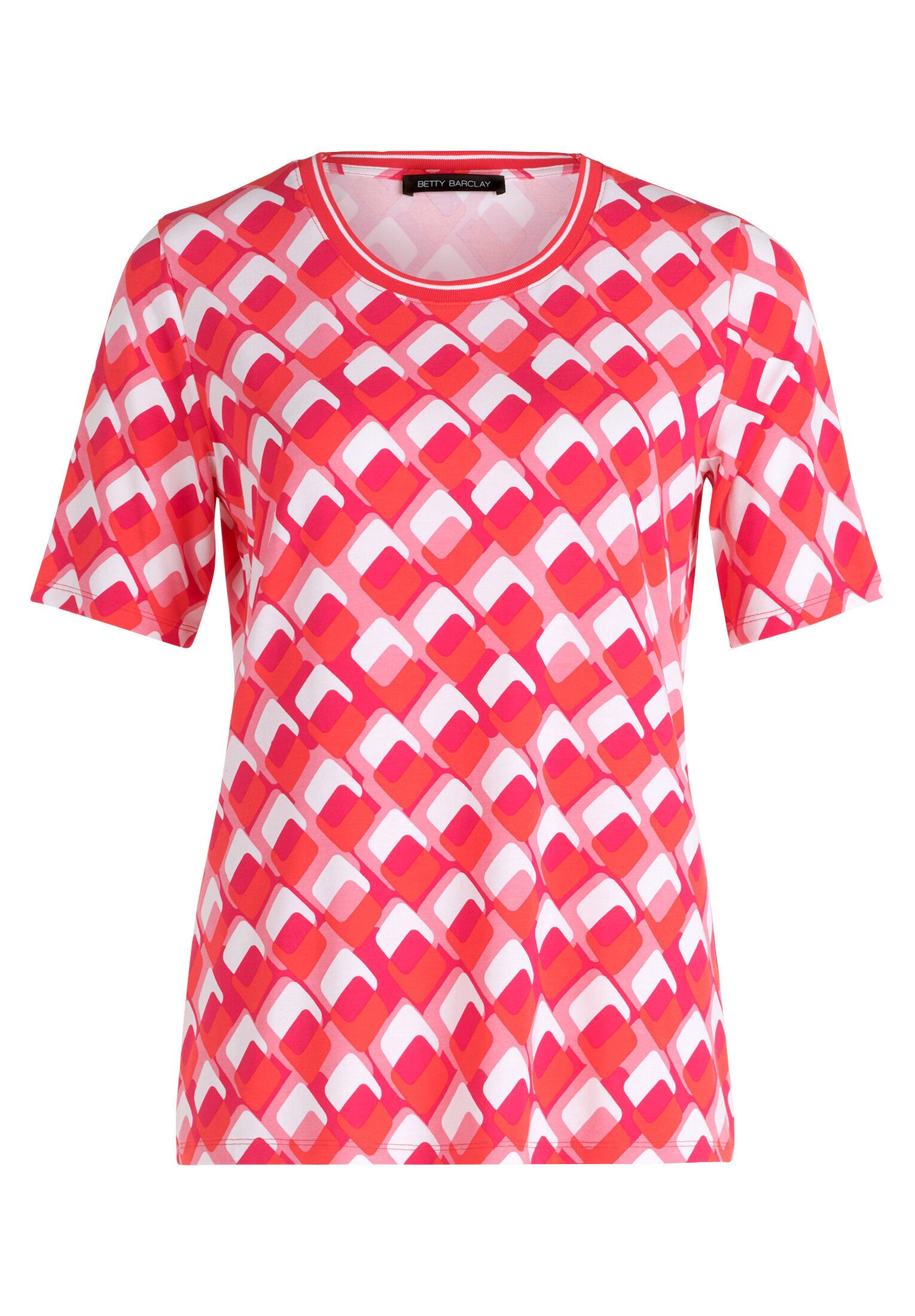 Betty Barclay Kurzarmshirt Damen mit Print (1-tlg) Rippbündchen
