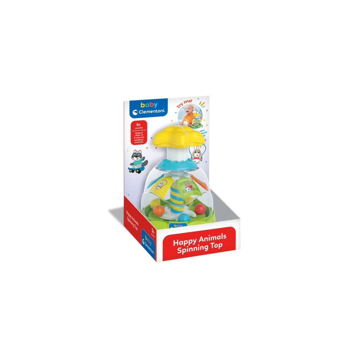 Clementoni® Lernspielzeug Bunter Kreisel mit Tierchen und Kugeln Clementoni 17945