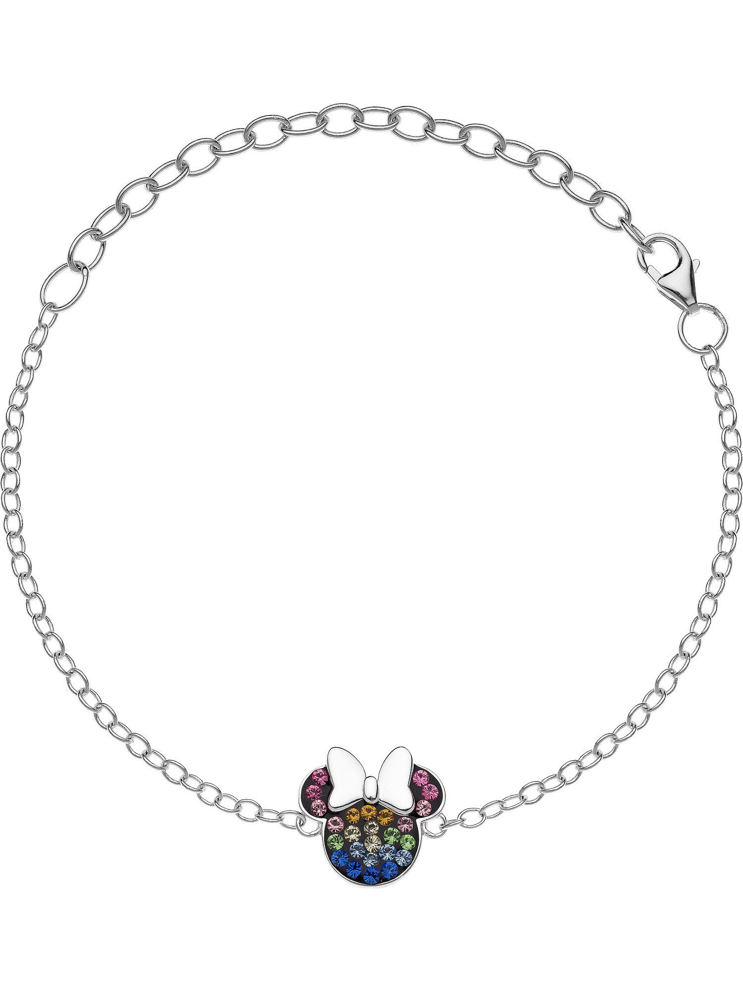 DISNEY Jewelry Silberarmband Disney Damen-Armband 925er Silber 26 Kristall, Modern