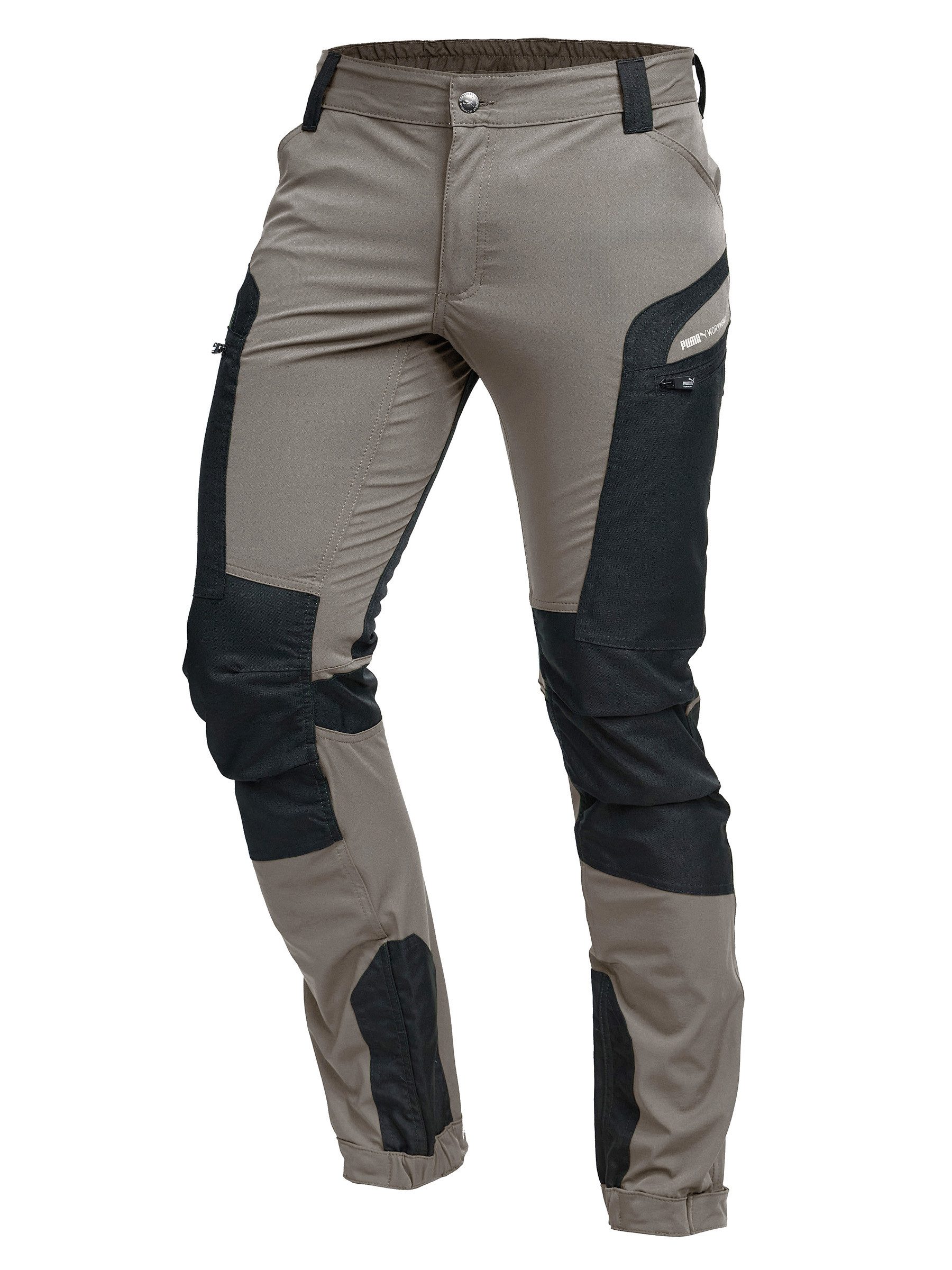 PUMA Workwear Outdoorhose Wanderhose Herren - Outdoor Hosen für Herren, Verstellbare Knopfleiste Verstärktes Nylon für Langlebigkeit - 4-Wege-Stretch - Atmungsaktiv