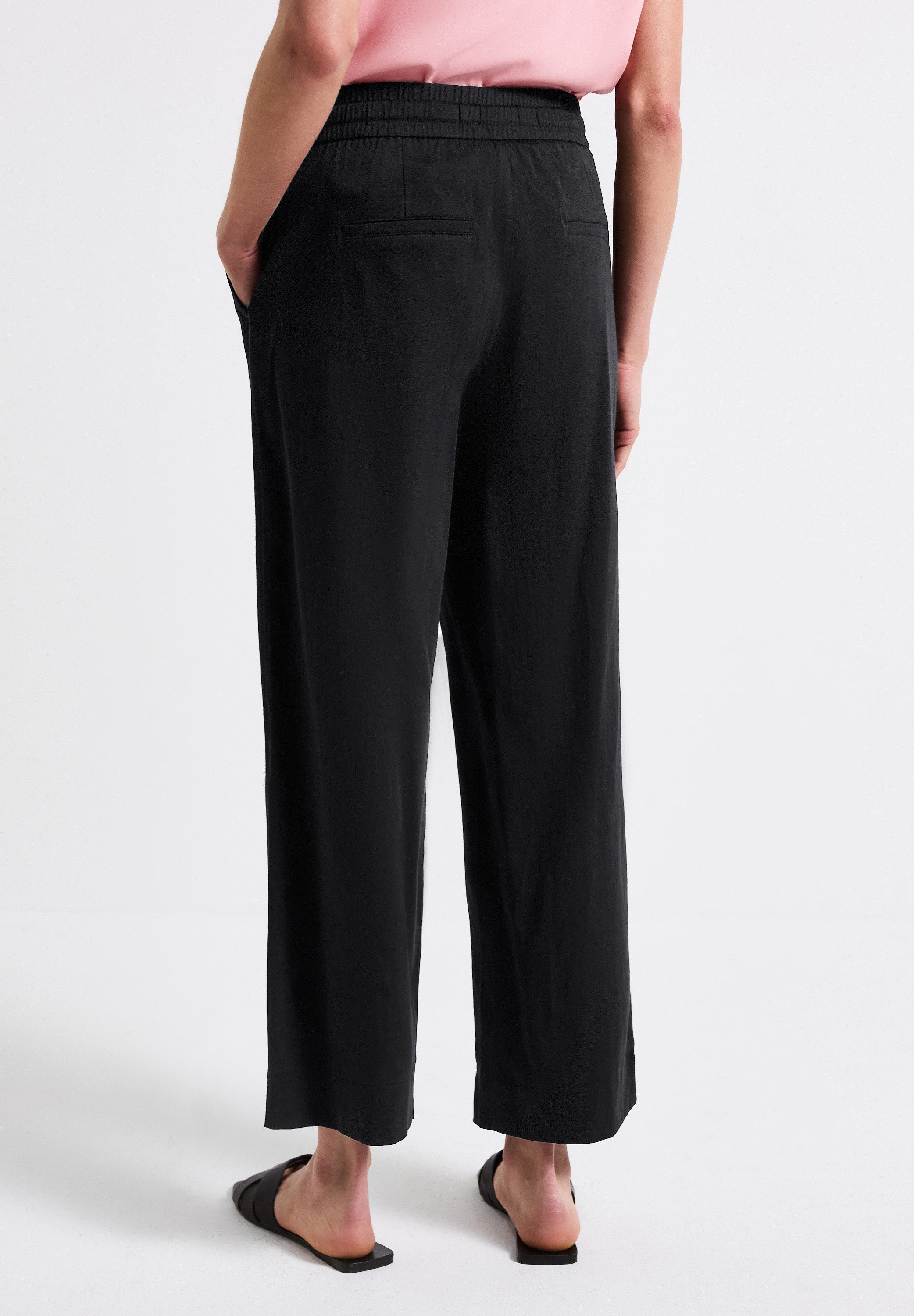 STREET ONE Stoffhose Sommerhose mit elastischem Bund günstig online kaufen