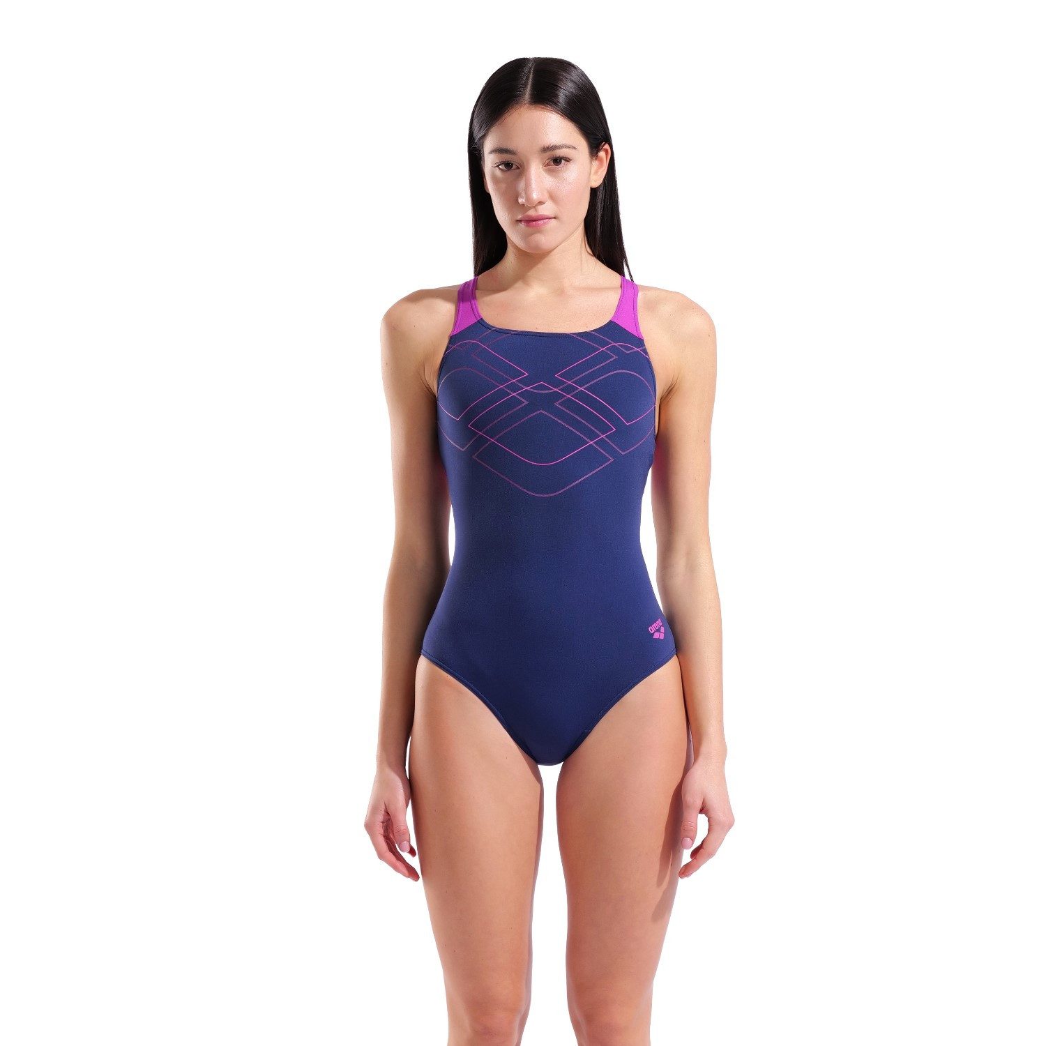 Arena Badeanzug Graphic Swimmsuit Swim Pro Back Blickdicht