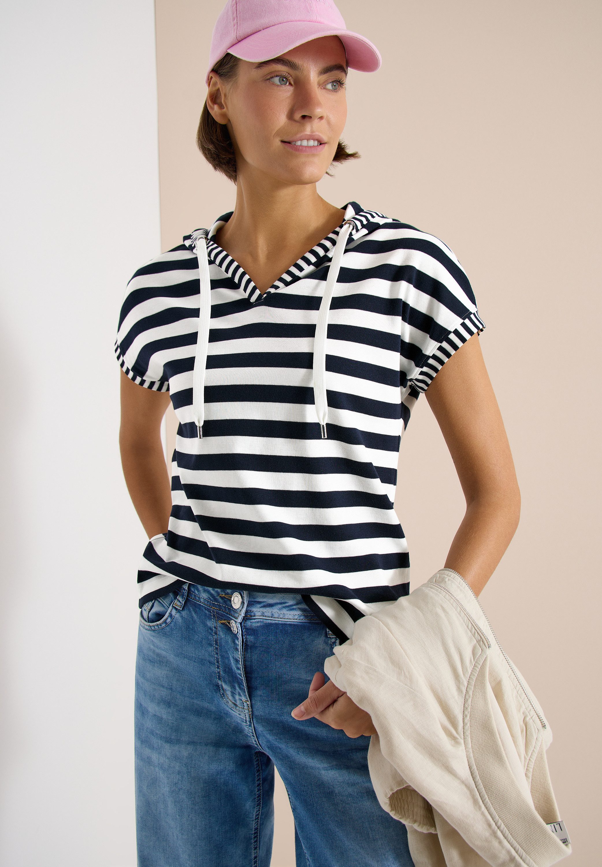 CECIL Sweatshirt mit Streifen Muster