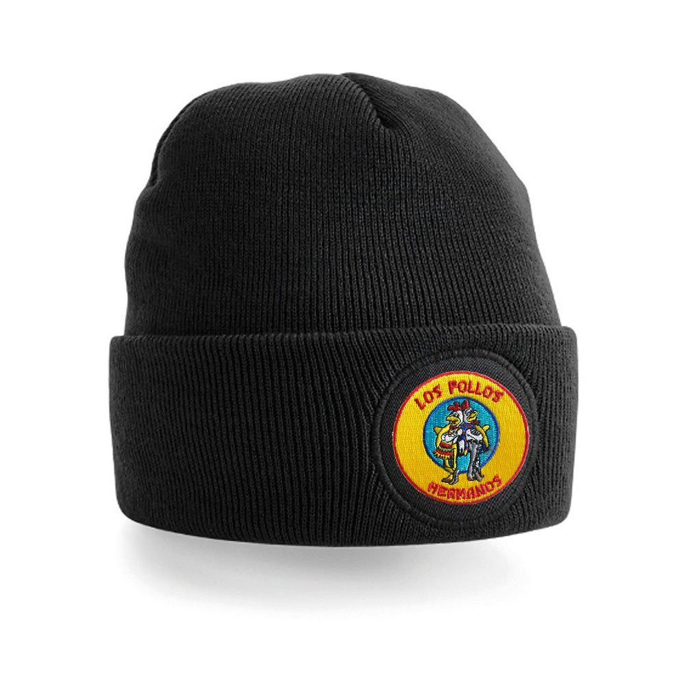 Blondie & Brownie Beanie Unisex Erwachsenen Mütze Hermanos Patch Stick Los Polos Fring Walter Schwarz