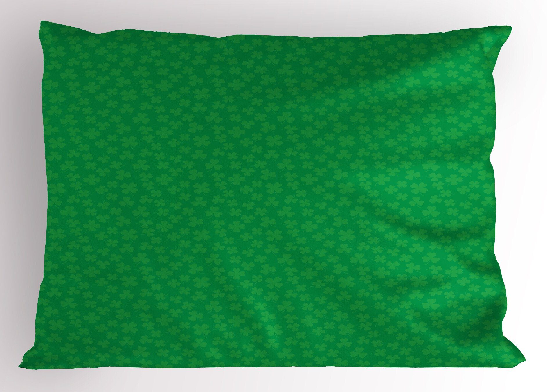 Kissenbezüge Dekorativer Size Shamrock Abakuhaus Leaves Klee Irish Stück), (1 King Gedruckter Standard Kissenbezug