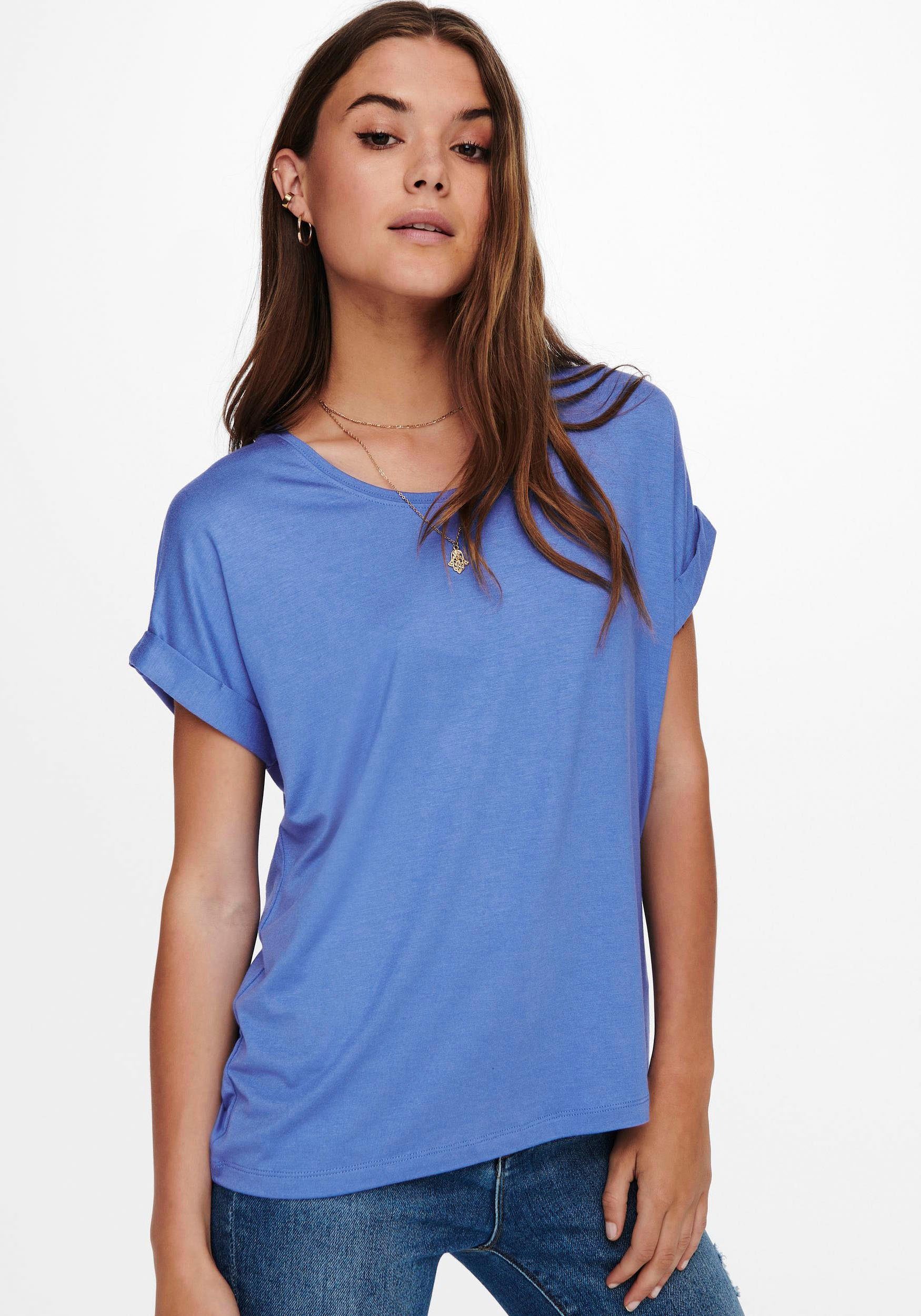 ONLY T-Shirt ONLMOSTER – Kurzarmshirt mit Aufschlag und klassischem Look un günstig online kaufen