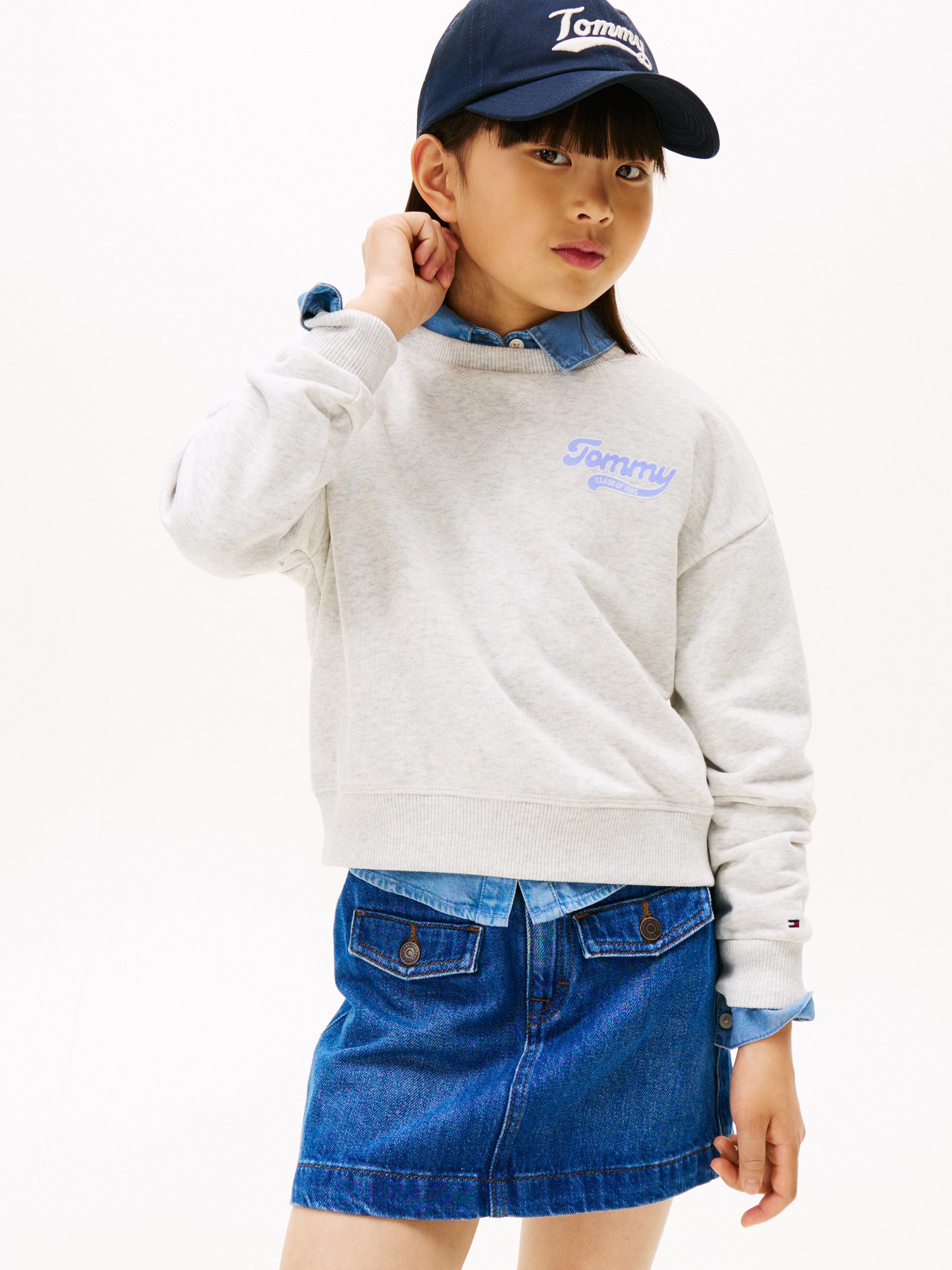 Tommy Hilfiger Sweatshirt TOMMY FLOCK SWEATSHIRT Kinder bis 16 Jahre